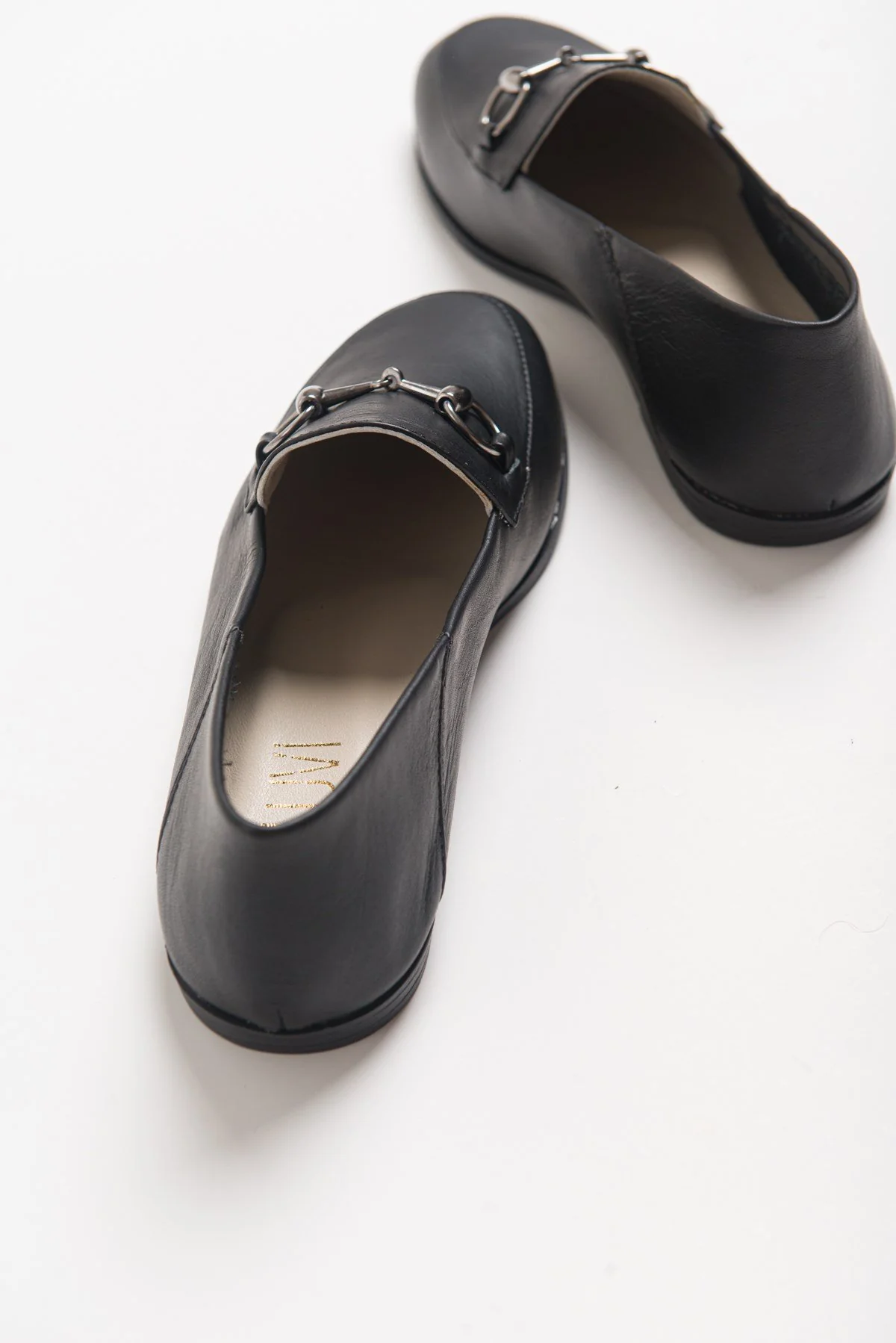 Penny - Black Leather Horsebit Loafers - Image 3