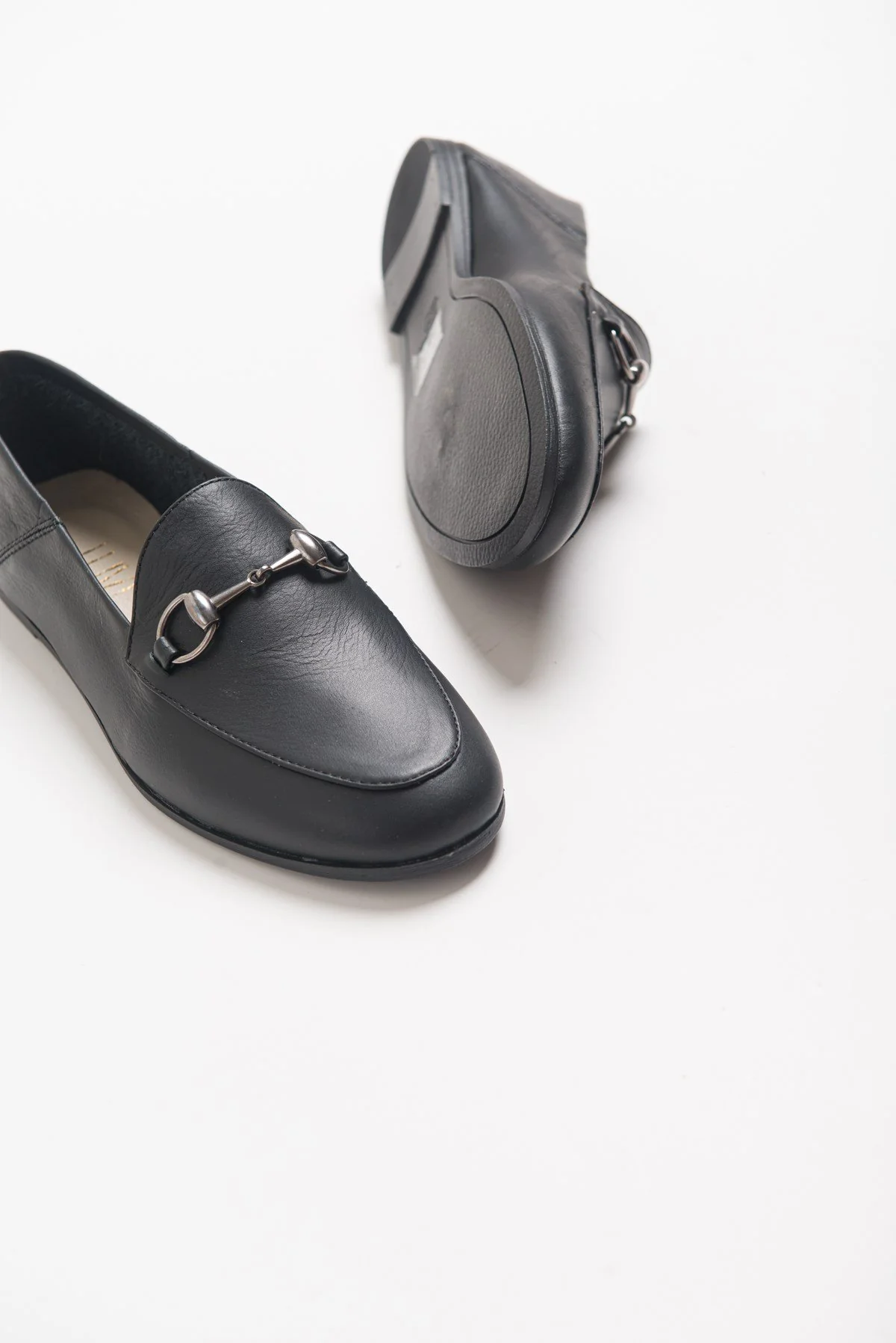 Penny - Black Leather Horsebit Loafers - Image 5