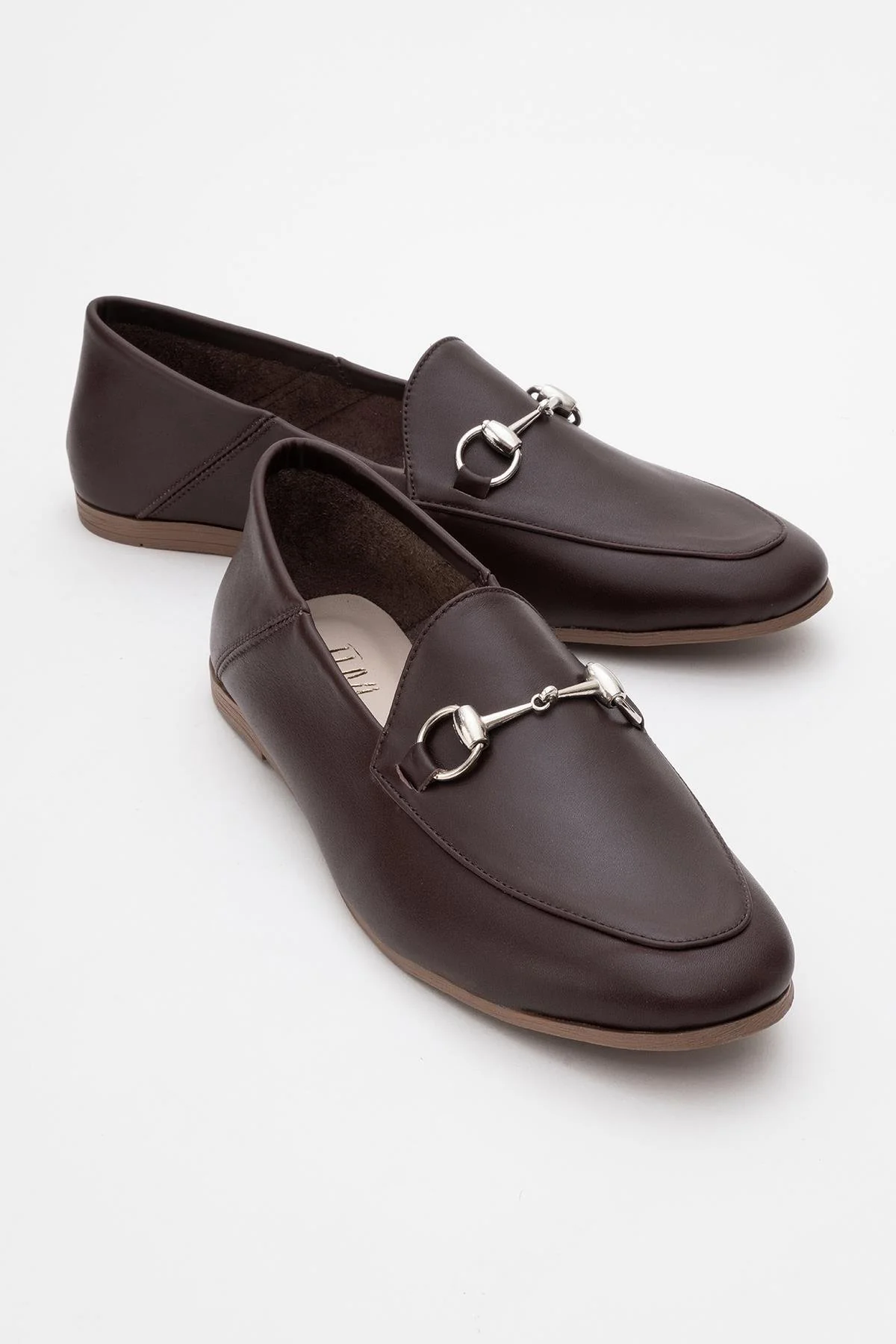 Penny - Brown Leather Horsebit Loafers