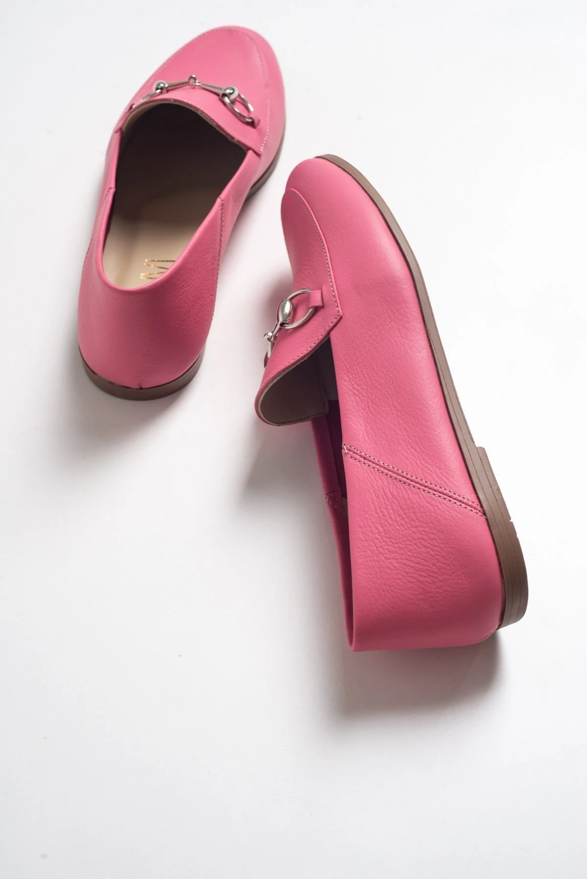 Penny - Pink Leather Horsebit Loafers - Image 2
