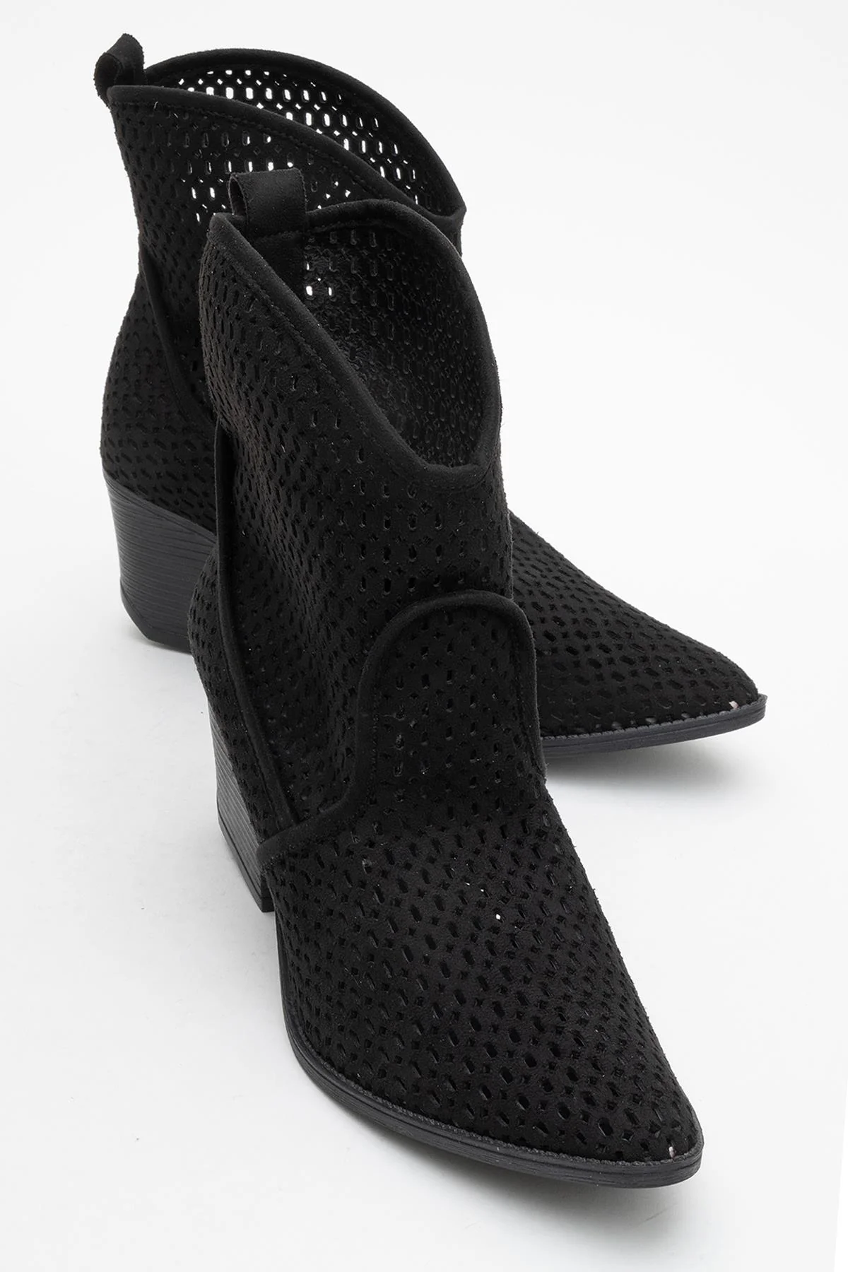 Pera Black Block Heel Boot (Women) - Image 4