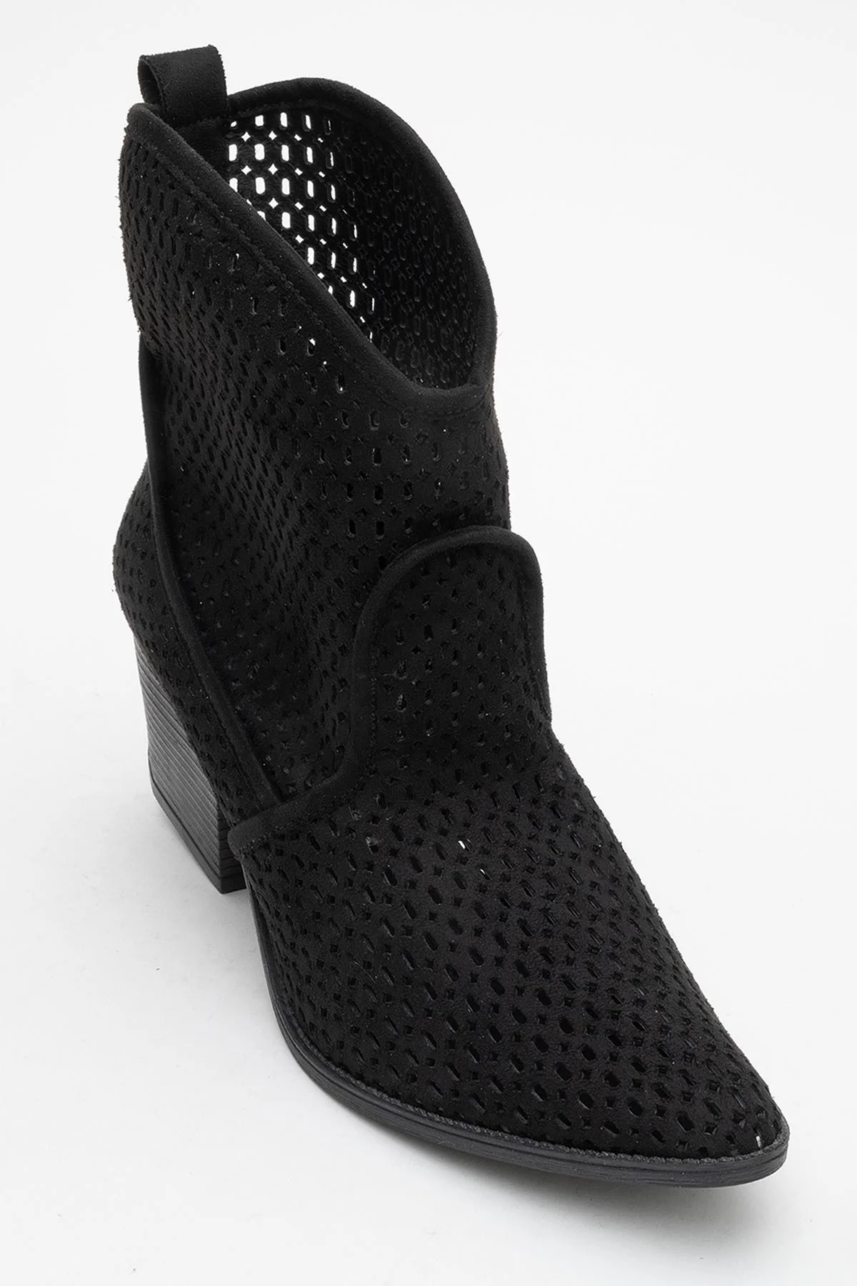 Pera Black Block Heel Boot (Women) - Image 6