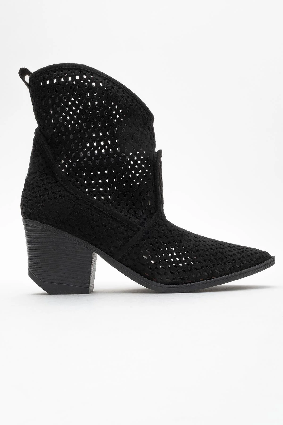 Pera Black Block Heel Boot (Women) - Image 9
