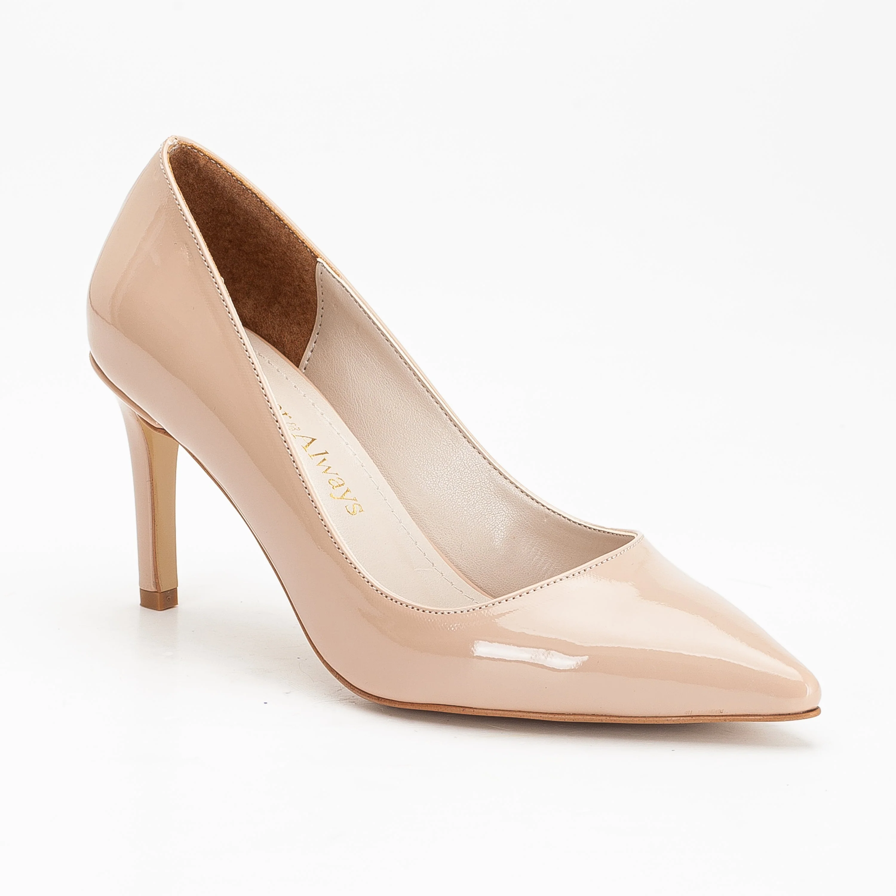 Perla - Beige Pointed Toe Stiletto Pump - Image 2