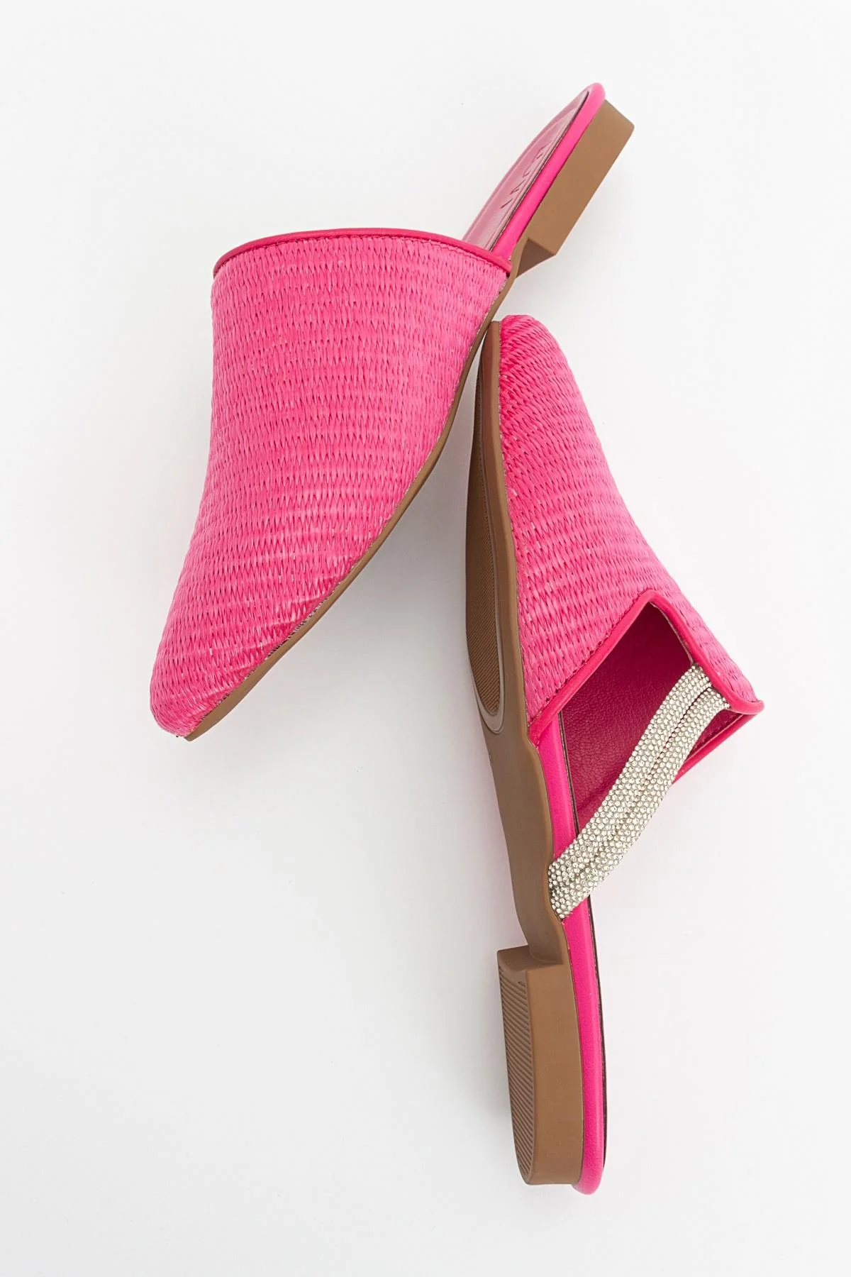 Pesa - Fuchsia Woven Embellished Slide (Women) - Image 2