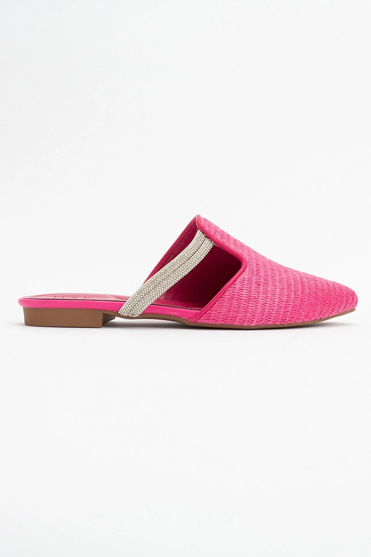 Pesa - Fuchsia Woven Embellished Slide (Women) - Image 6