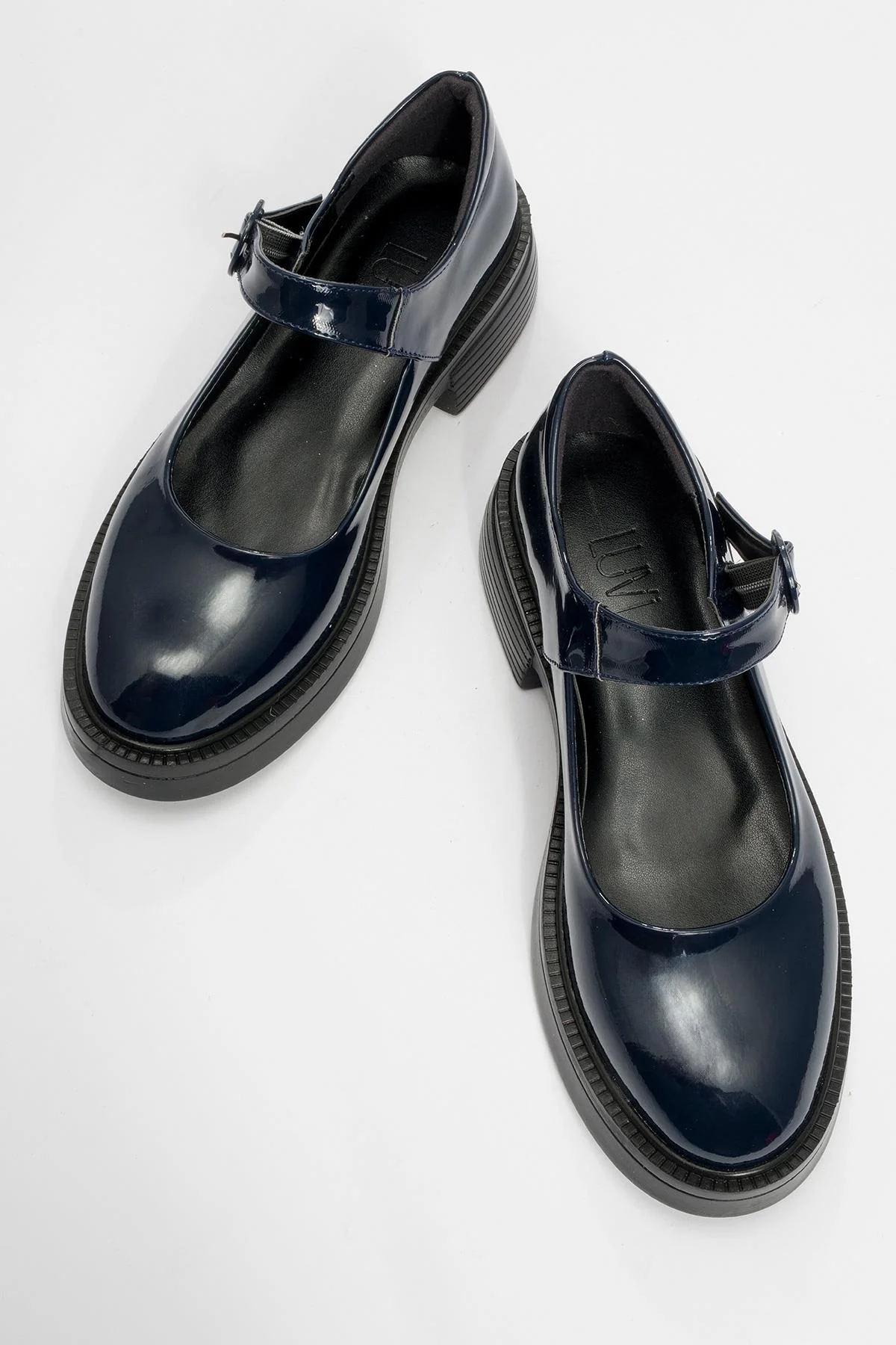 Petric - Navy Patent Loafer (Women) - Image 2