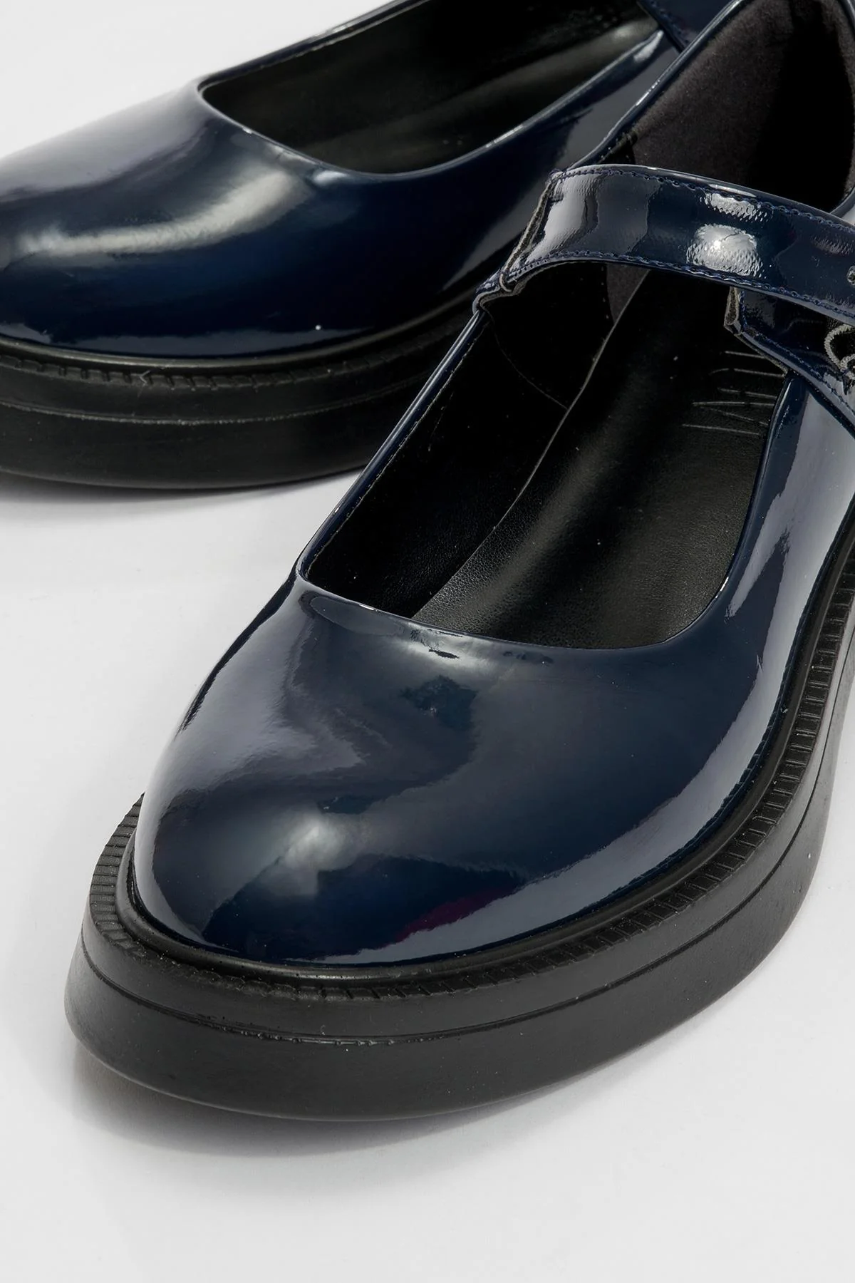 Petric - Navy Patent Loafer (Women) - Image 3