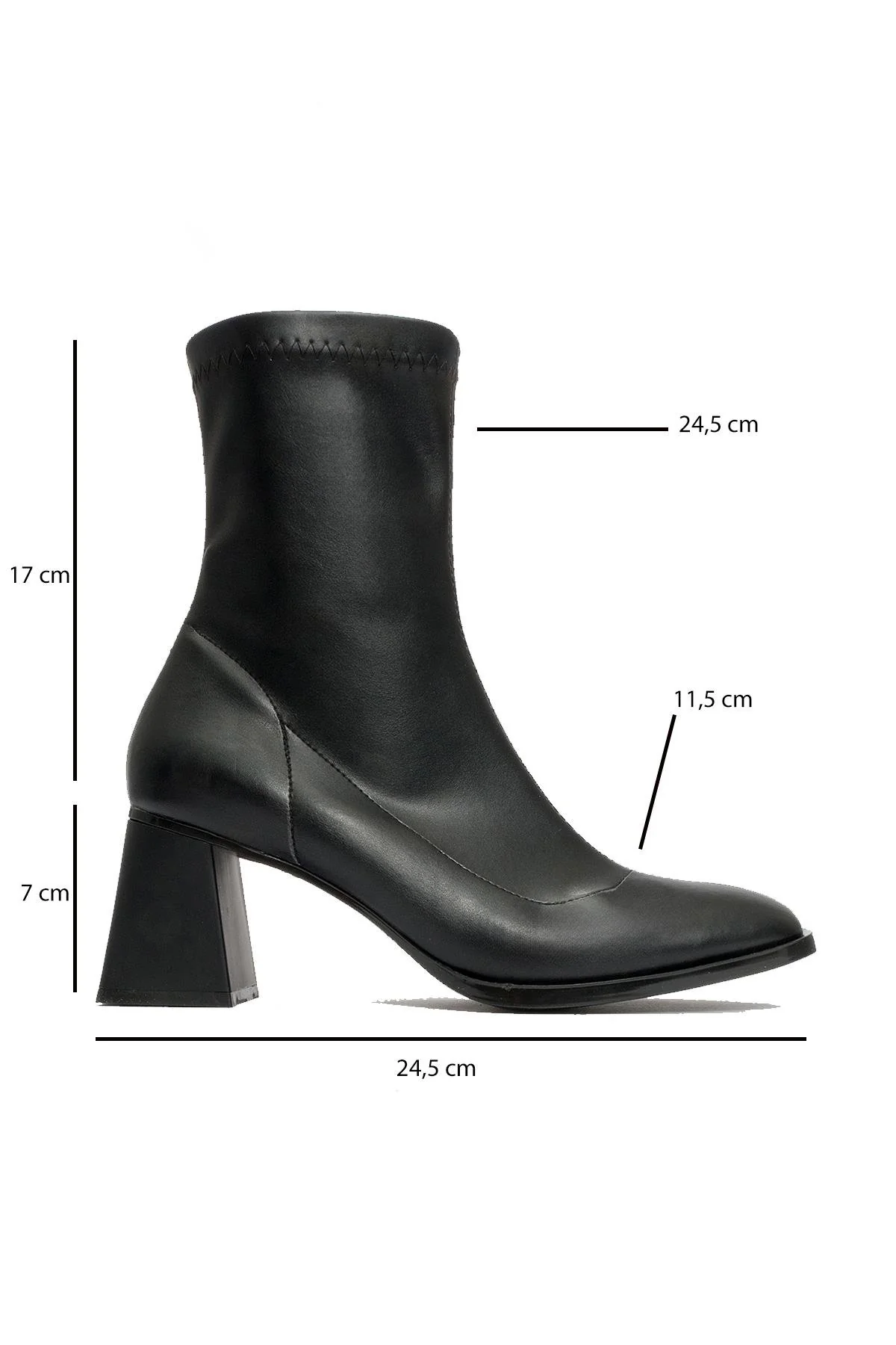 Plesa Black Chunky Heel Boot (Women) - Image 4
