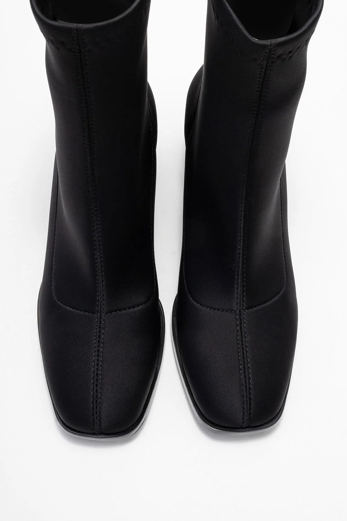 Plesa - Black Scuba Block Heel Boot (Women) - Image 2