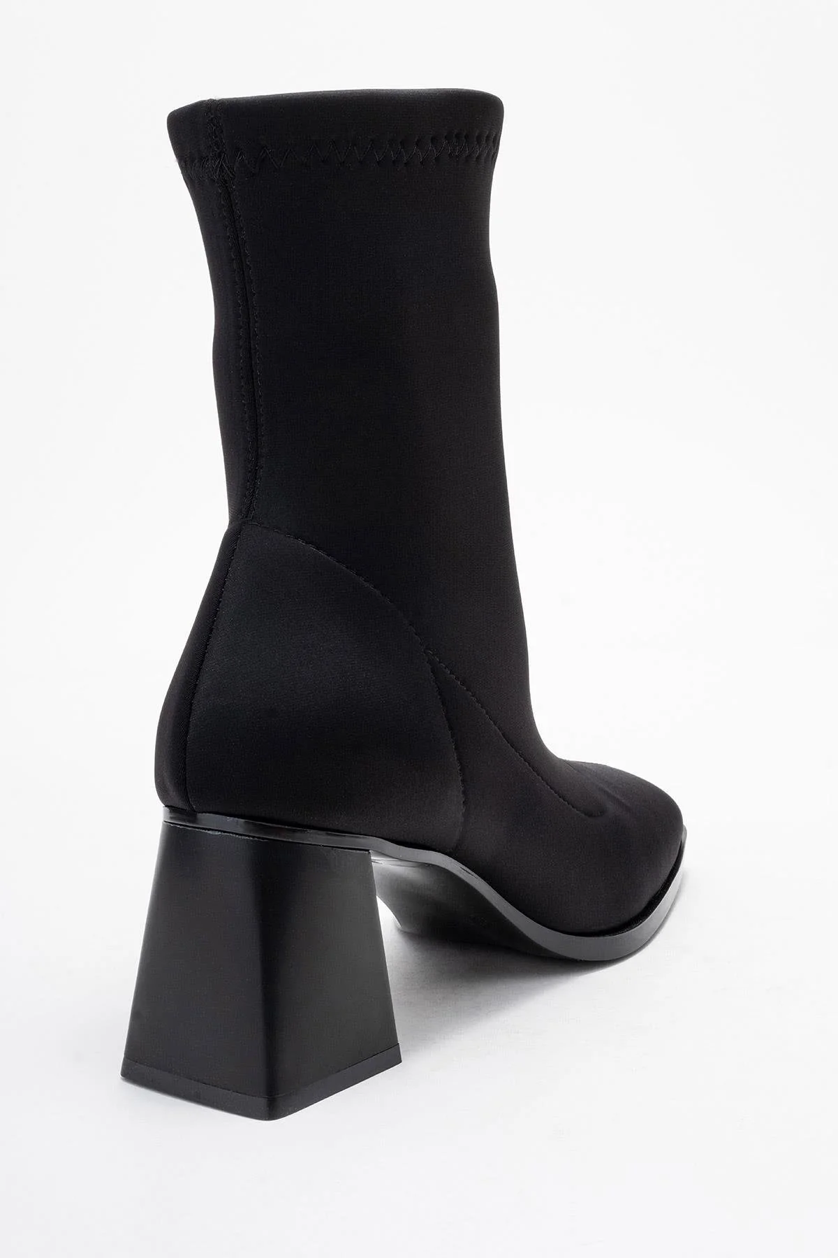 Plesa - Black Scuba Block Heel Boot (Women) - Image 5