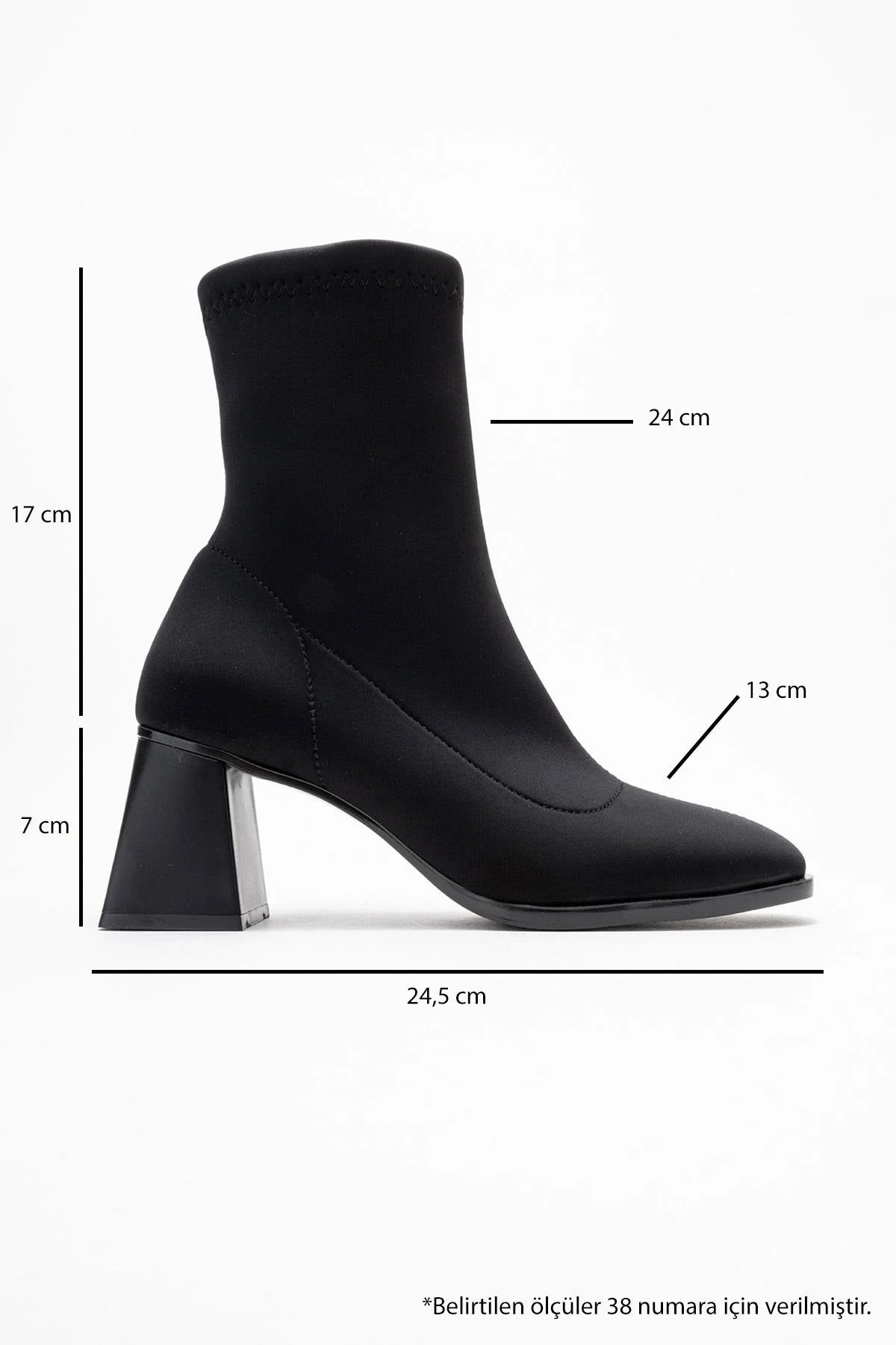 Plesa - Black Scuba Block Heel Boot (Women) - Image 6