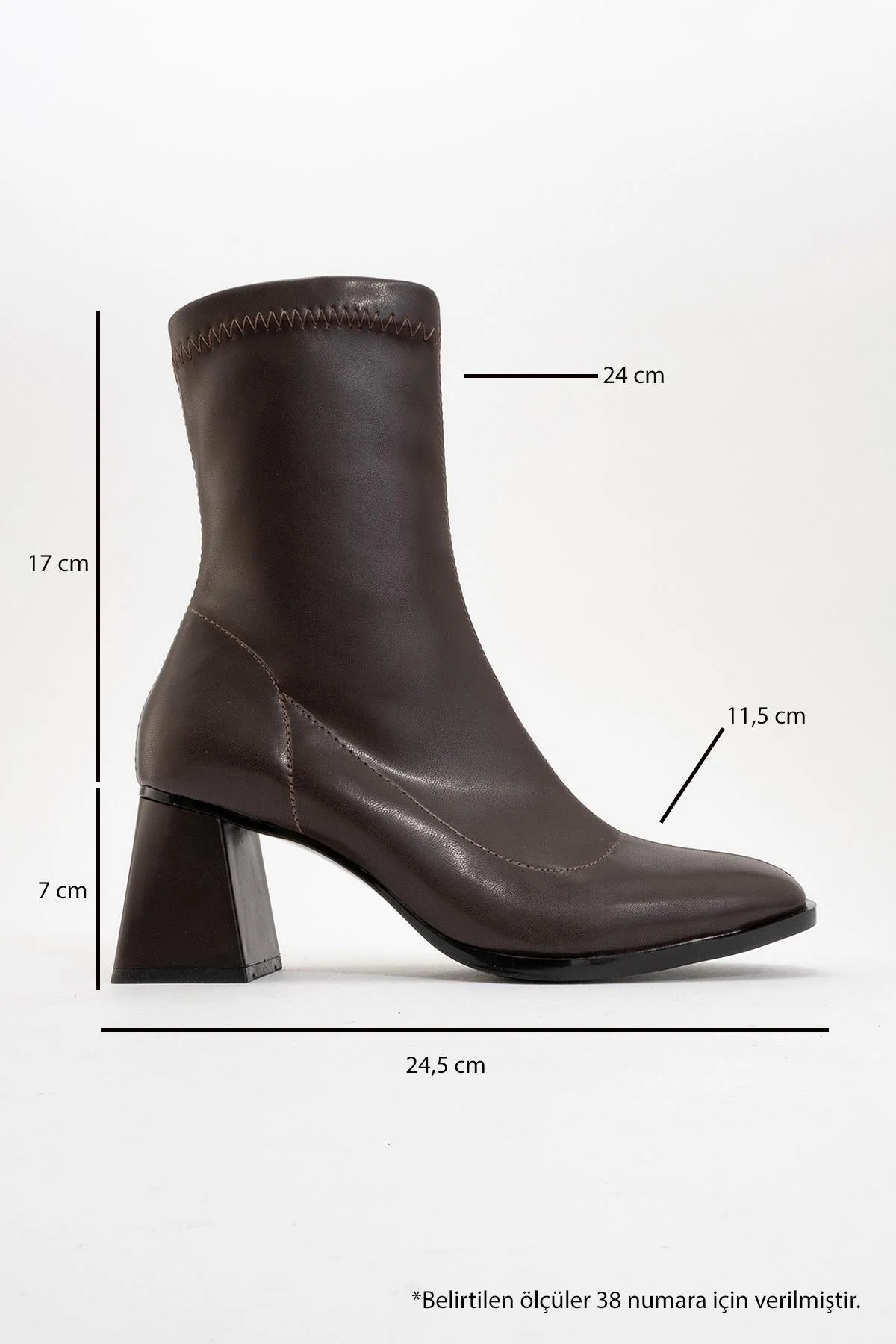 Plesa Dark Brown Chunky Heel Boot (Women) - Image 4