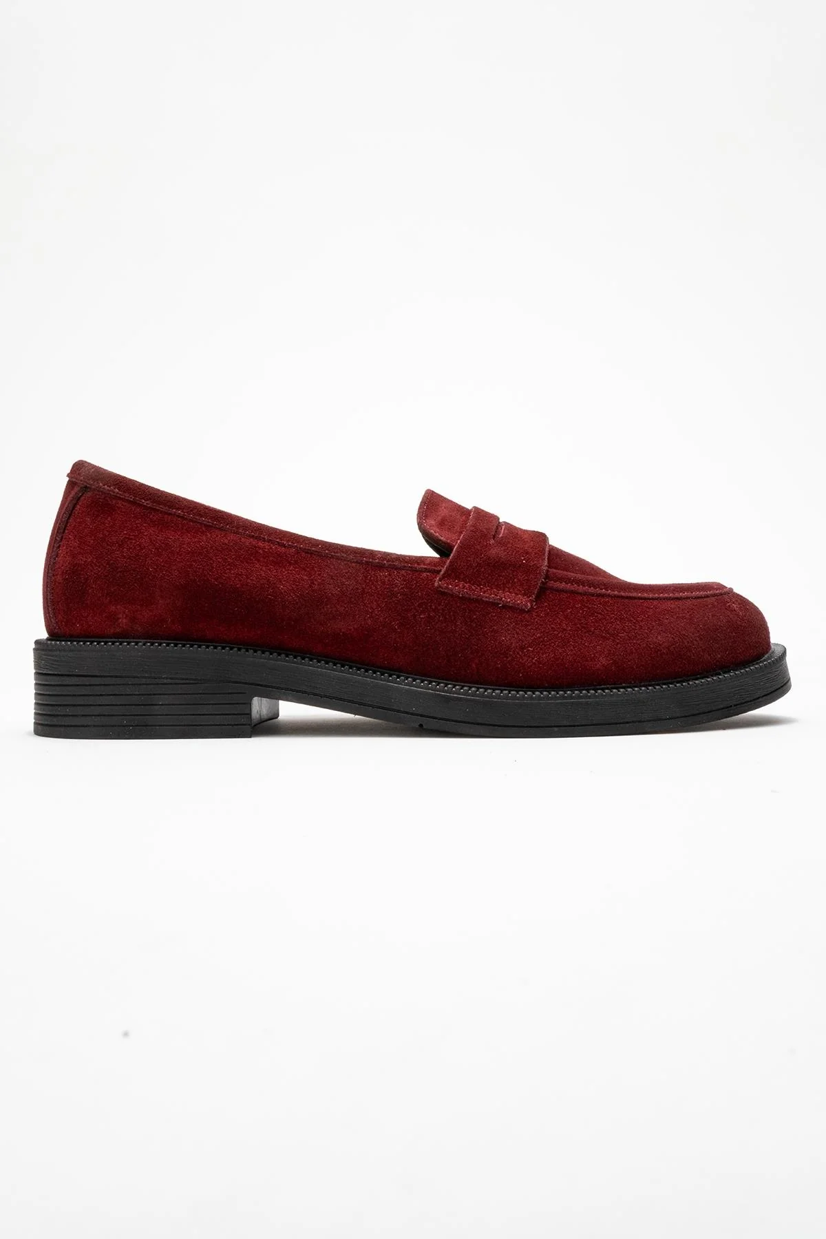 Bree - Burgundy Genuine Leather Loafer Shoe (Women) - Image 6