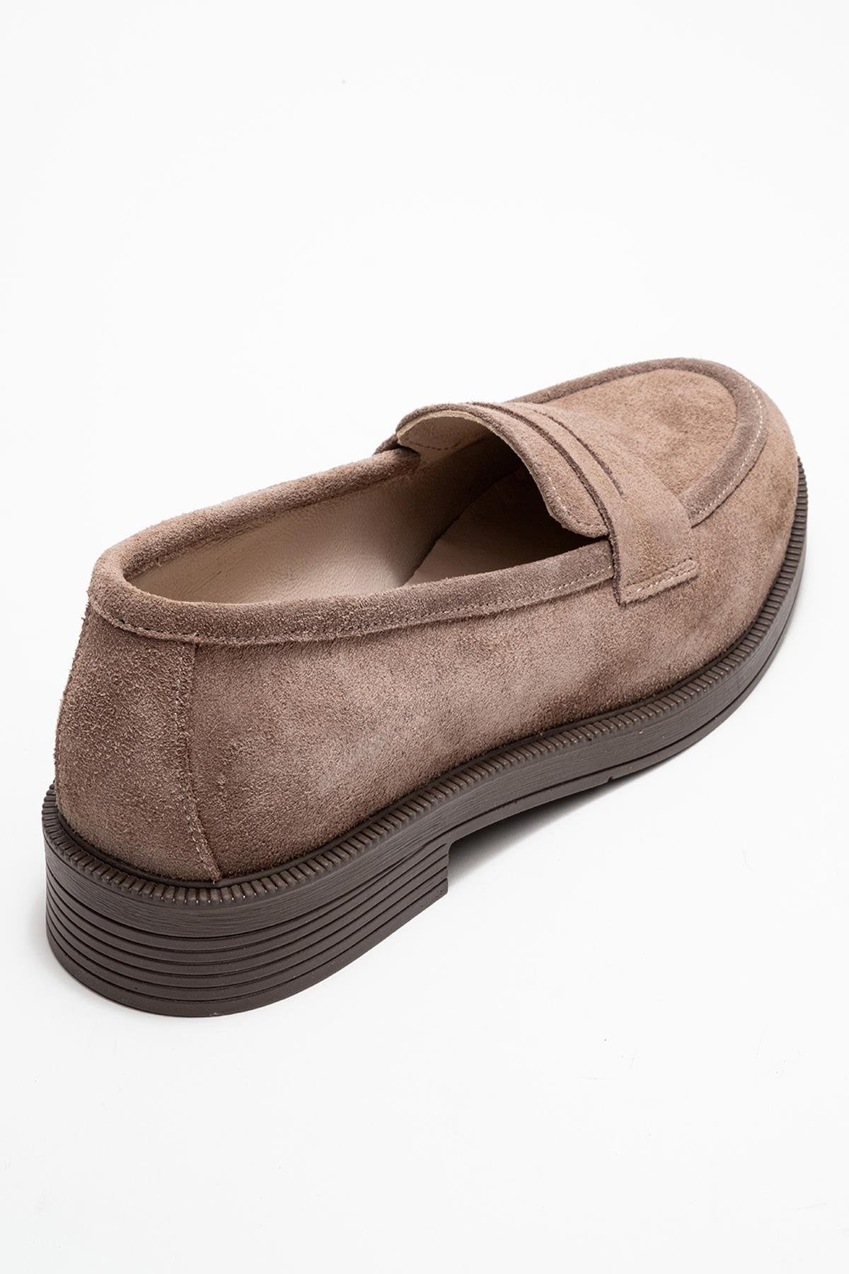 Bree - Taupe Suede Genuine Leather Loafer (Women) - Image 5