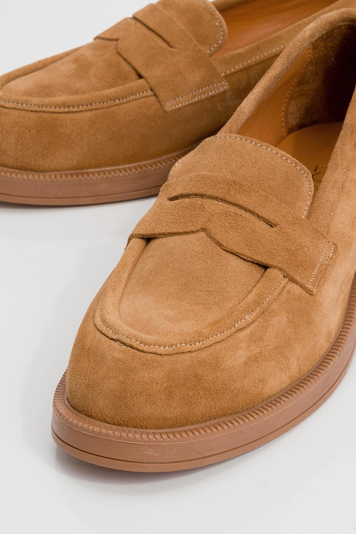 Bree - Taupe Suede Genuine Leather Loafer (Women) - Image 3