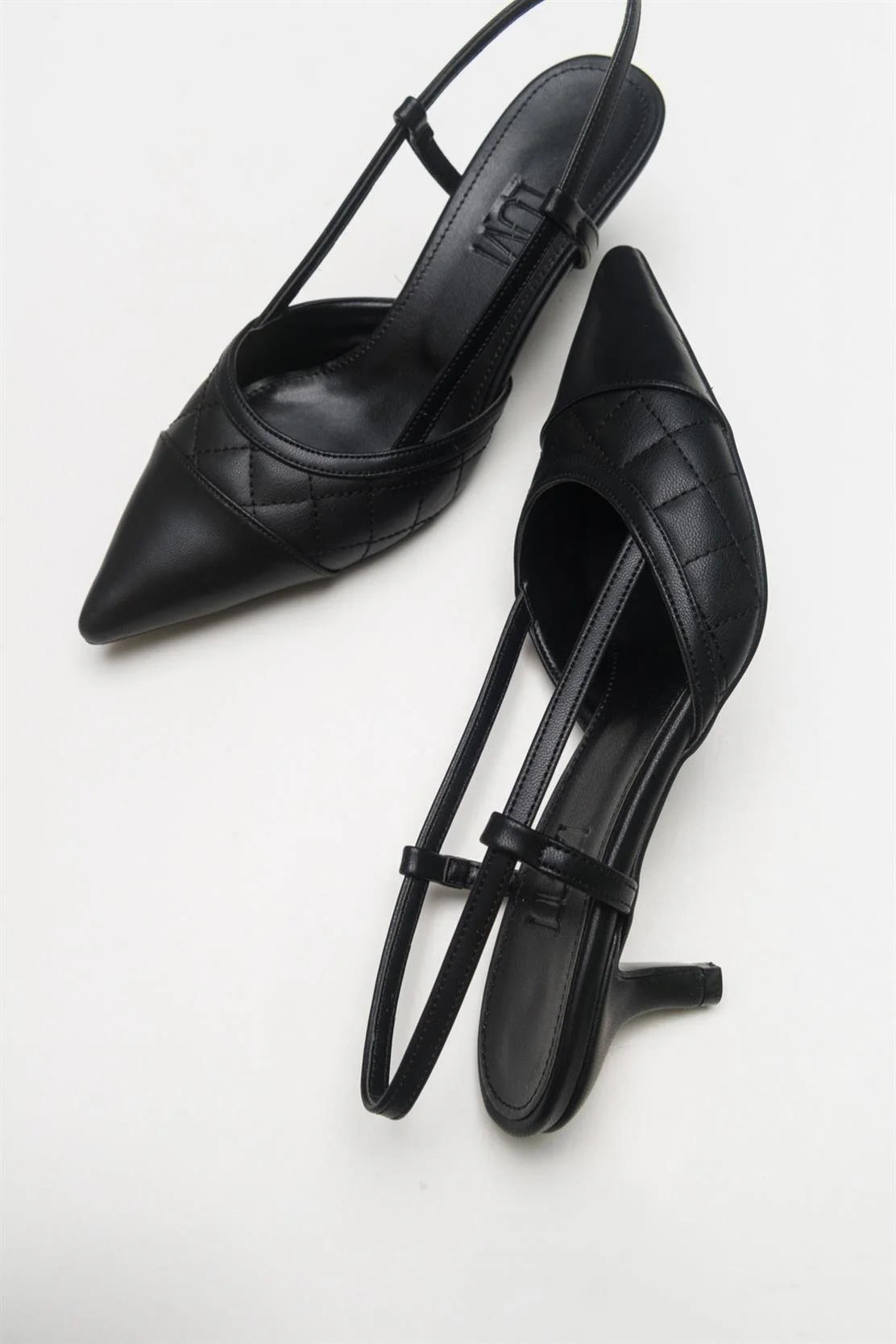 Point - Black Heeled Shoe (Women) - Image 6