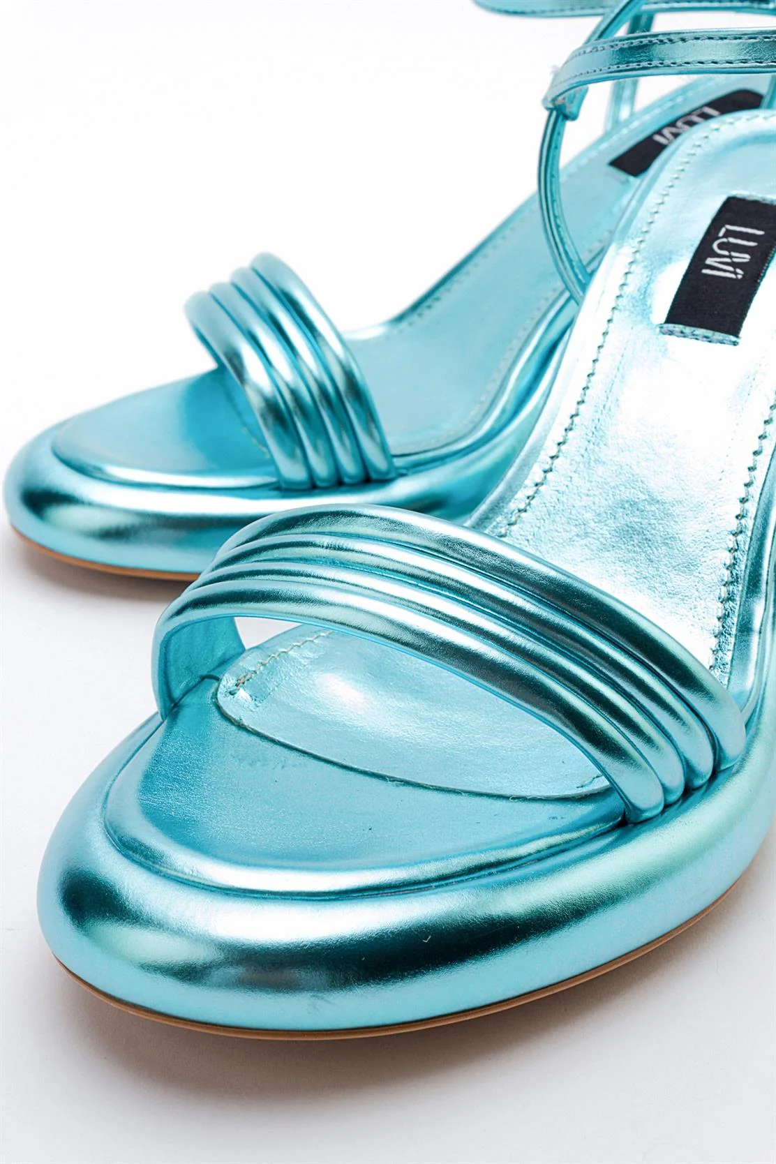 Posse - Baby Blue Metallic Heeled Shoe (Women) - Image 5