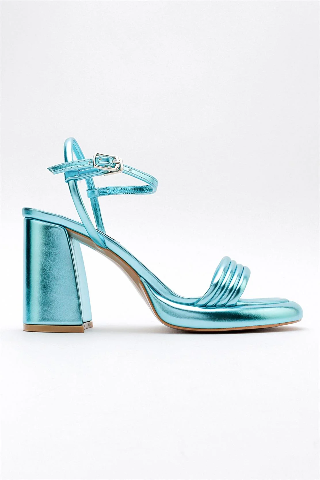 Posse - Baby Blue Metallic Heeled Shoe (Women) - Image 7