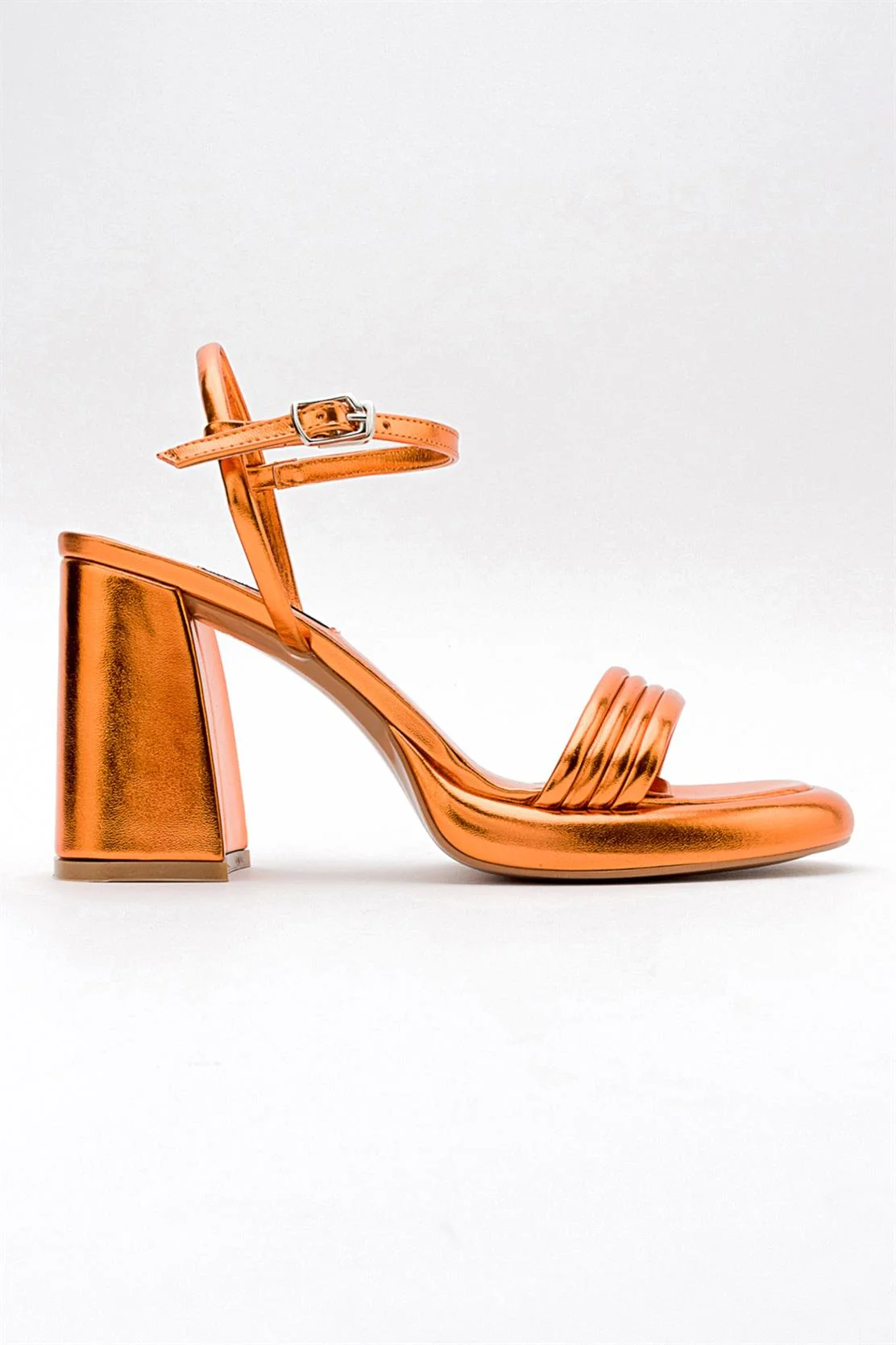 Posse - Orange Metallic Heeled Shoe (Women) - Image 6
