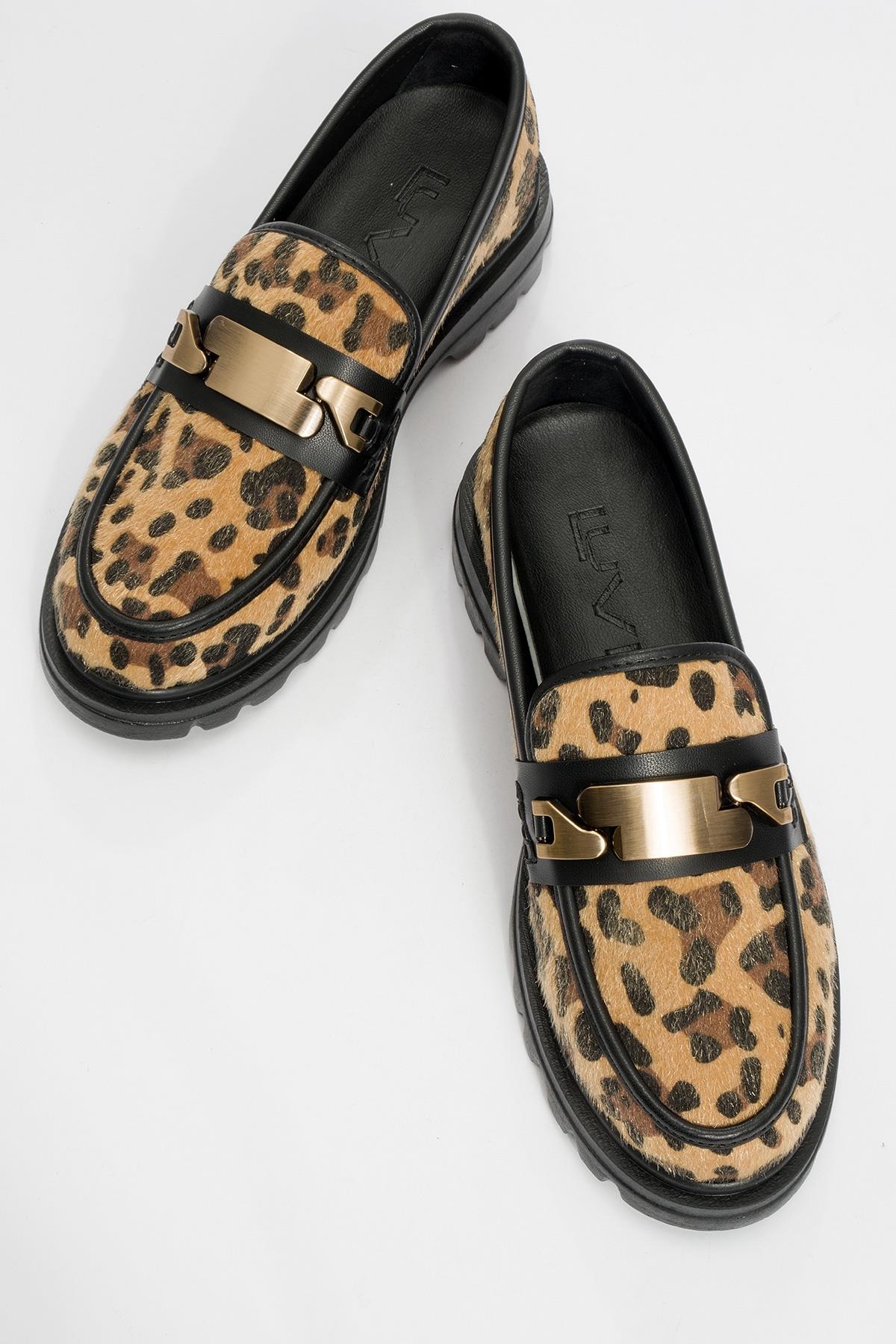 Pray - Black And Yellow Patterned Buckle Loafer (Women) - Image 2