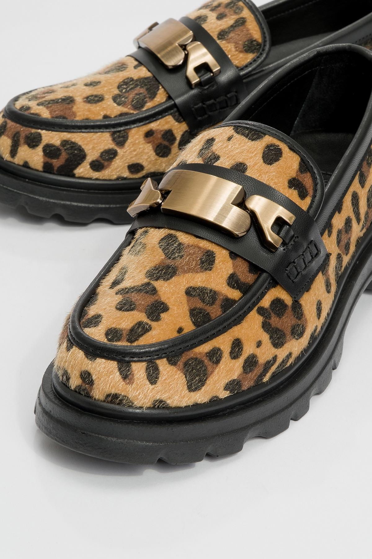 Pray - Black And Yellow Patterned Buckle Loafer (Women) - Image 3