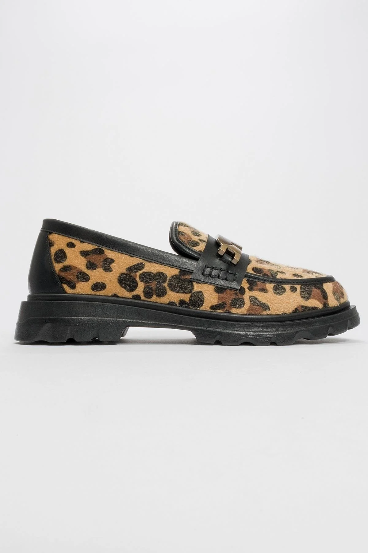 Pray - Black And Yellow Patterned Buckle Loafer (Women) - Image 4