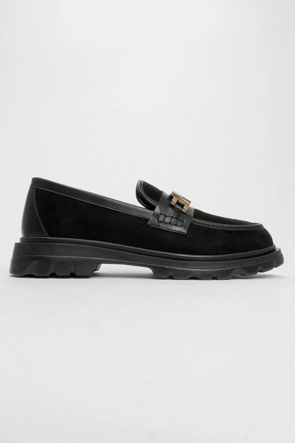 Pray - Black Buckle Loafer (Women) - Image 4