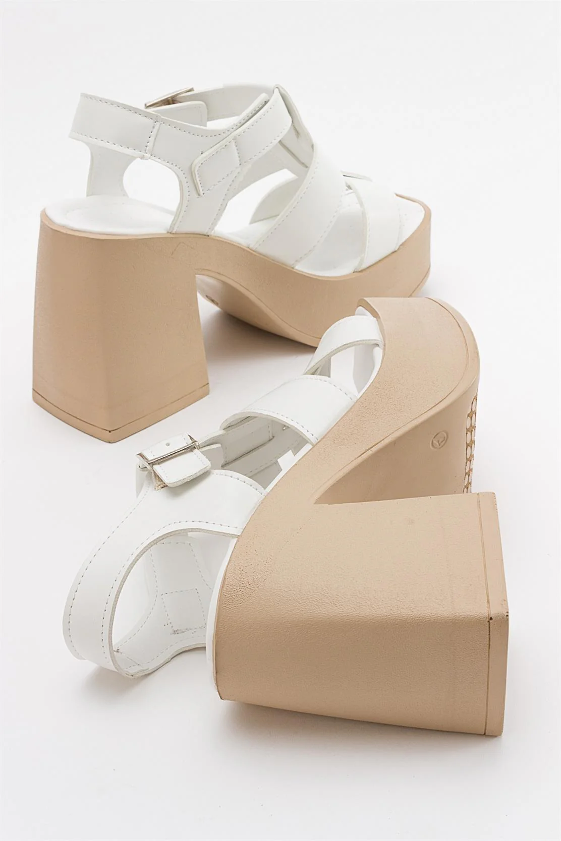 Prek - White Heeled Sandal (Women) - Image 2