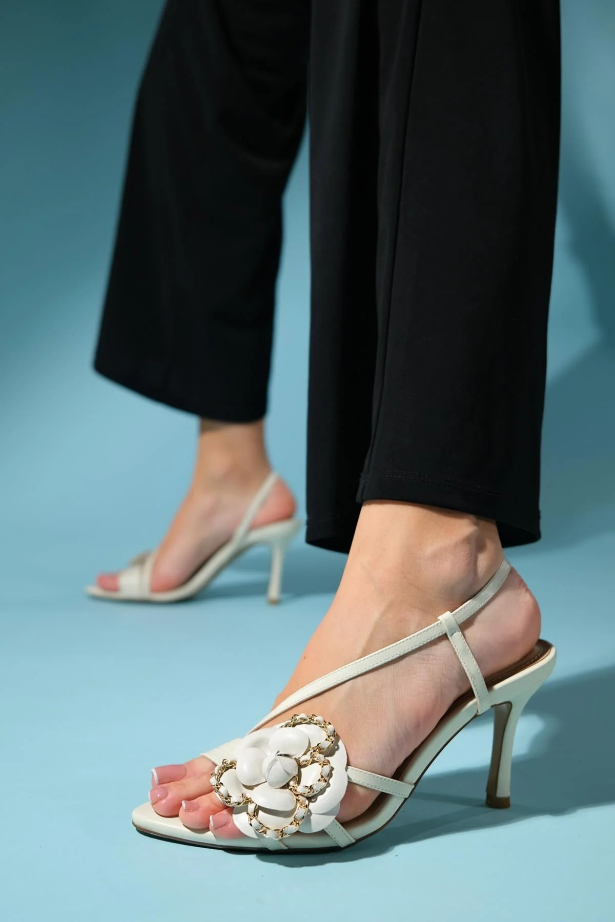 Publi - Beige Stiletto Heeled Shoe (Women) - Image 2