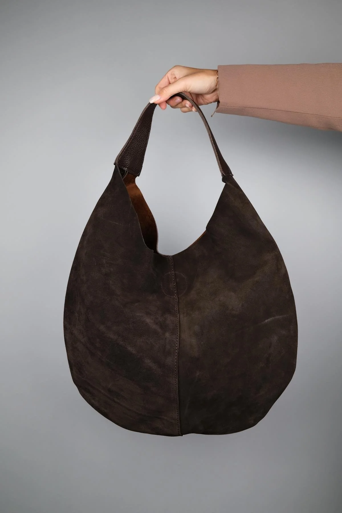 PUJA - Brown Genuine Leather Shoulder Bag (Women) - Image 2