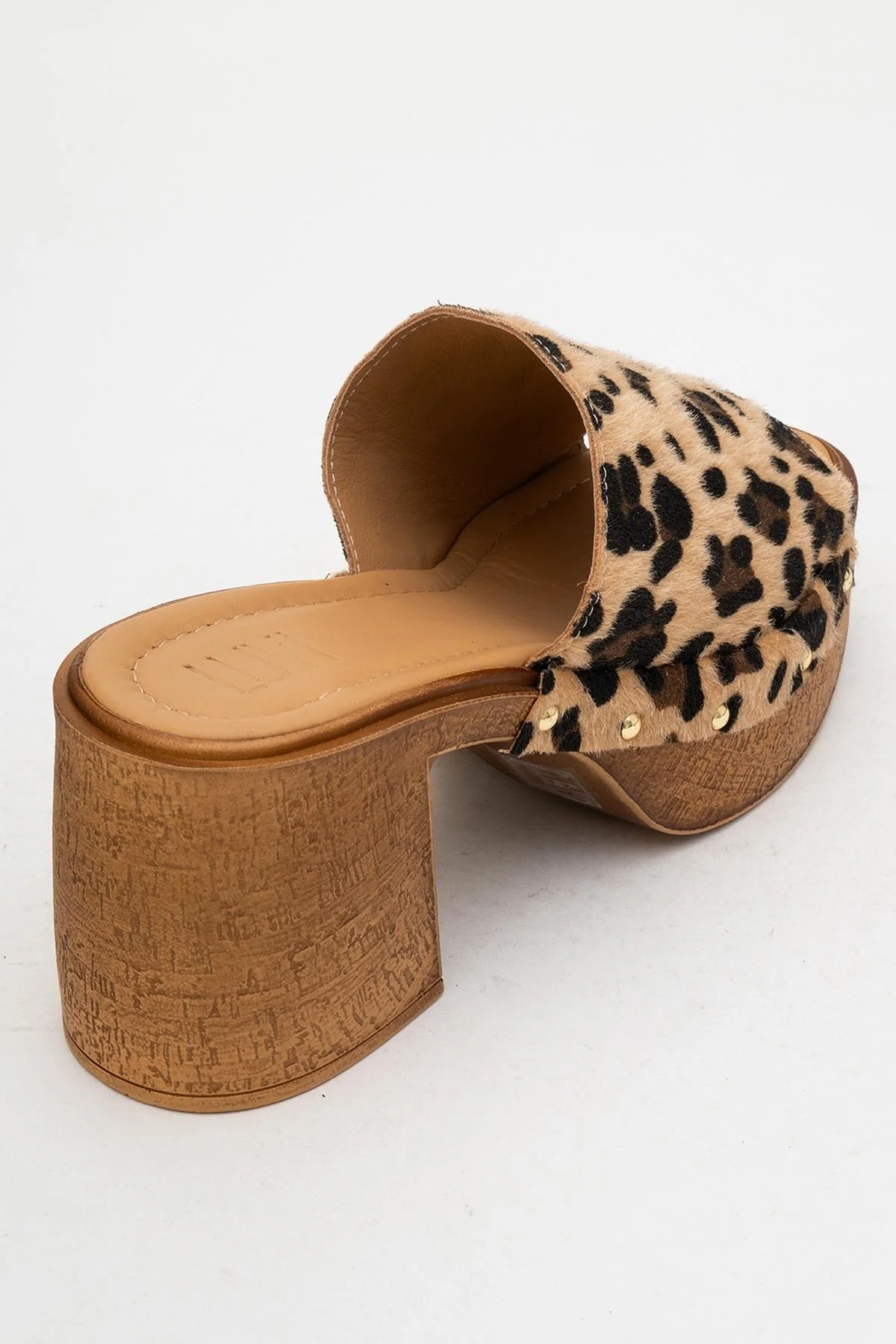 Pull - Leopard Suede Leather Heeled Mules (Women) (Copy) - Image 5