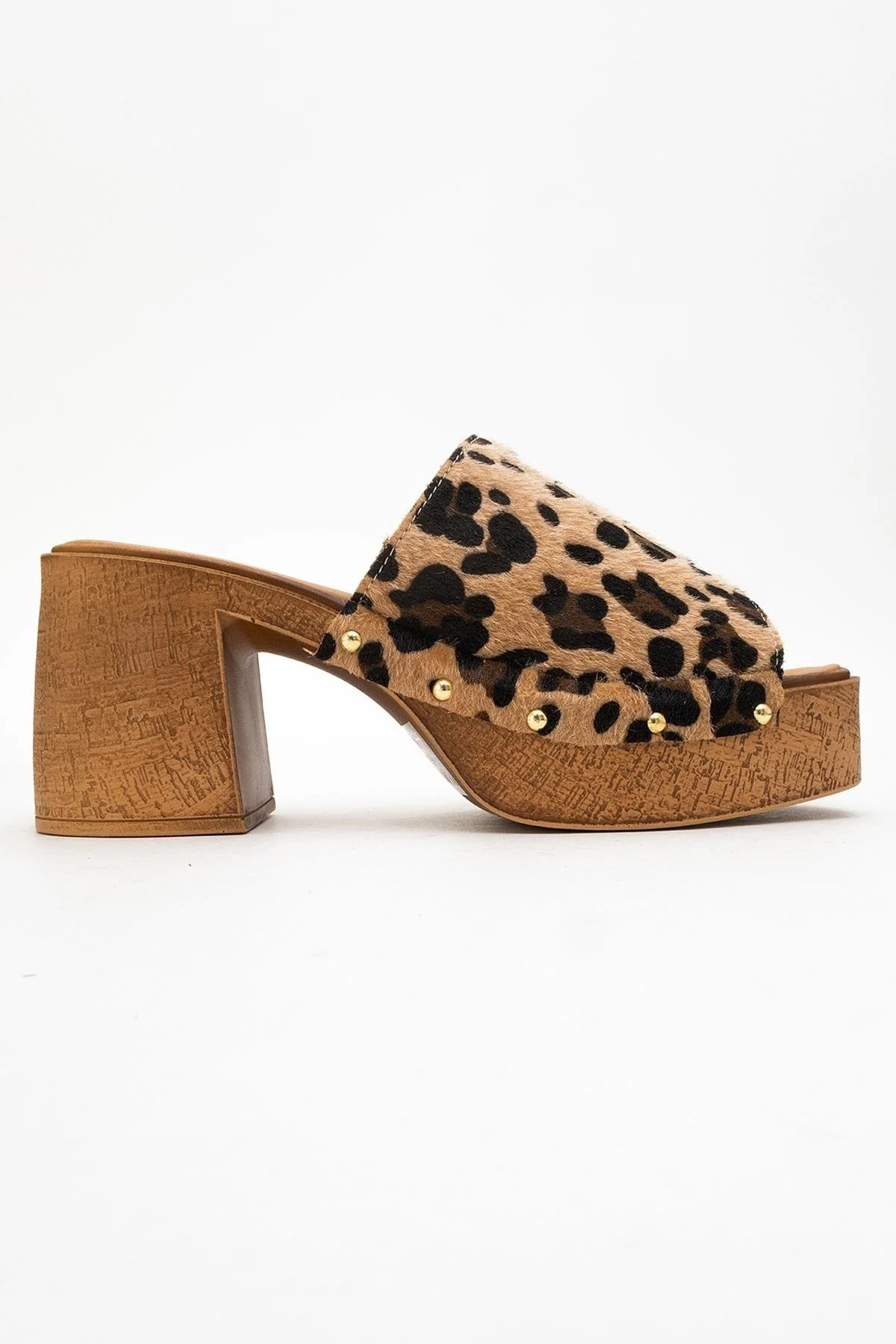 Pull - Leopard Suede Leather Heeled Mules (Women) (Copy) - Image 6