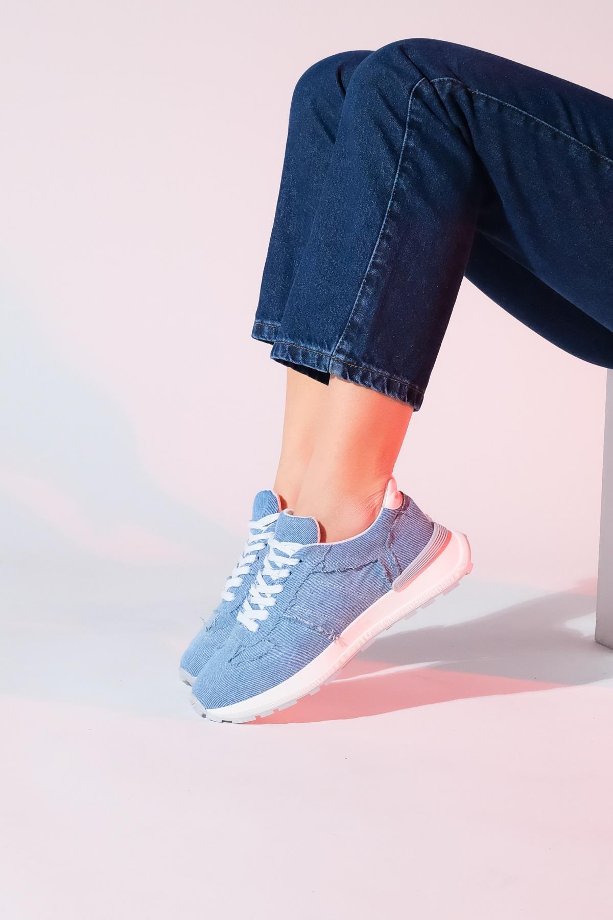 Rafael - Blue Denim Sport Sneaker (Women) - Image 3