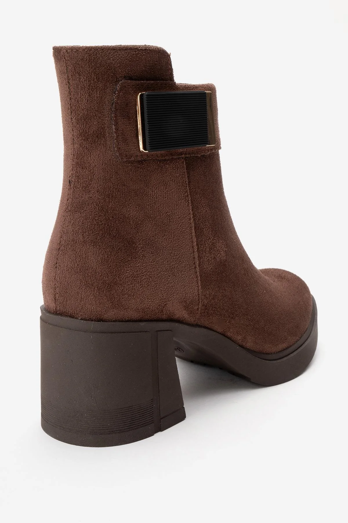 RASHE - Brown Suede Block Heel Boot (Women) - Image 5