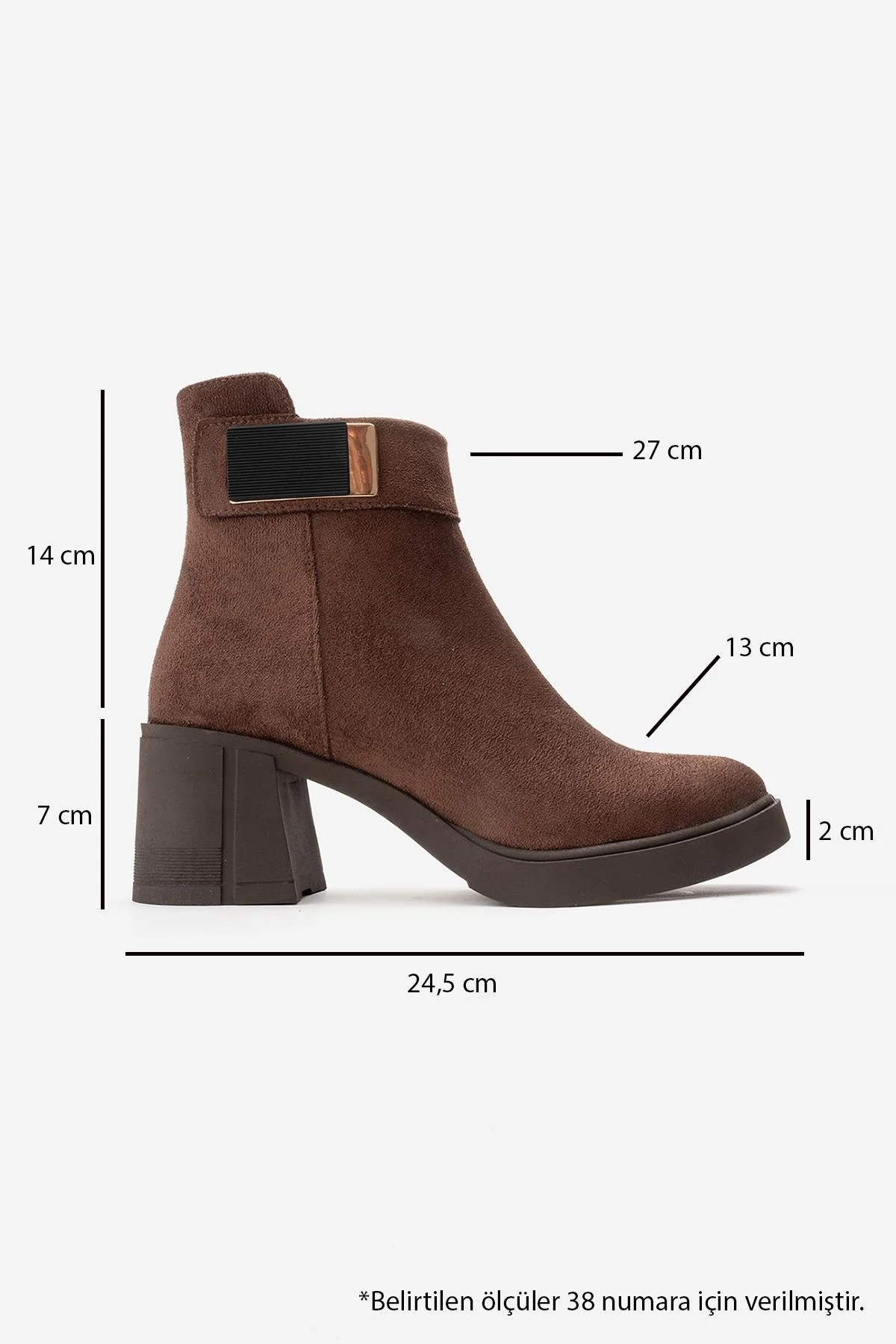 RASHE - Brown Suede Block Heel Boot (Women) - Image 6