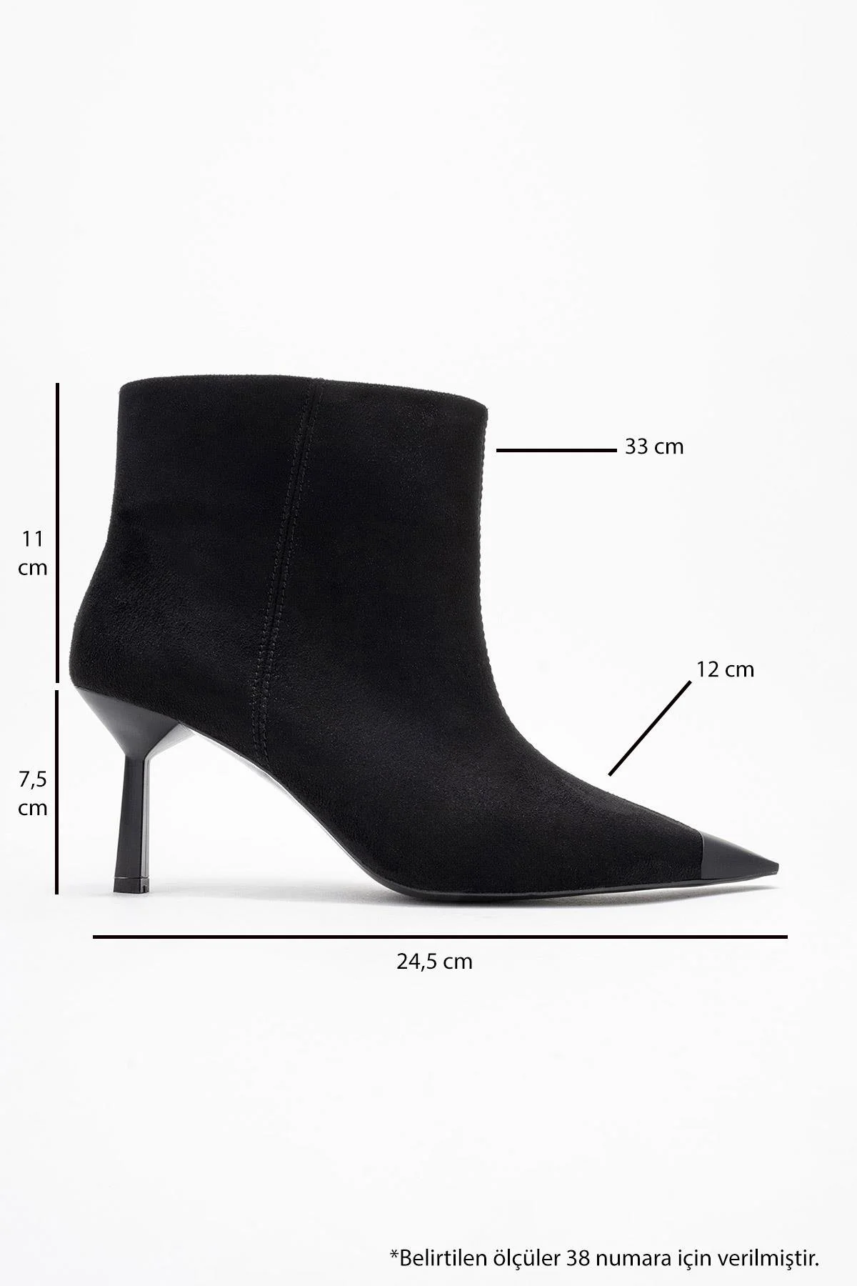 Rassel - Black Stiletto Heel Ankle Boot (Women) - Image 6