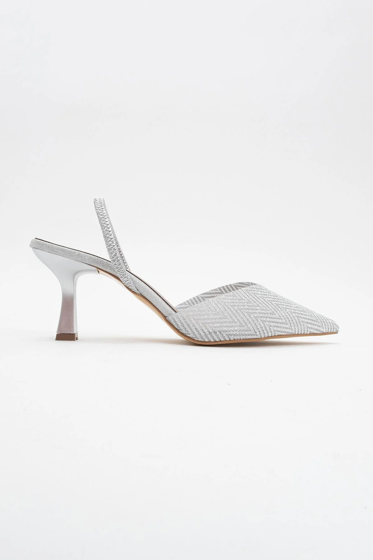 Renos - Silver Glitter Pointed Toe Dress Pump (Women) - Image 5