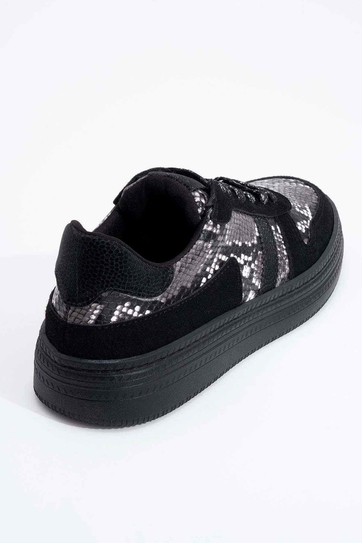 Rexie - Black Patterned Glitter Sneaker (Women) - Image 4
