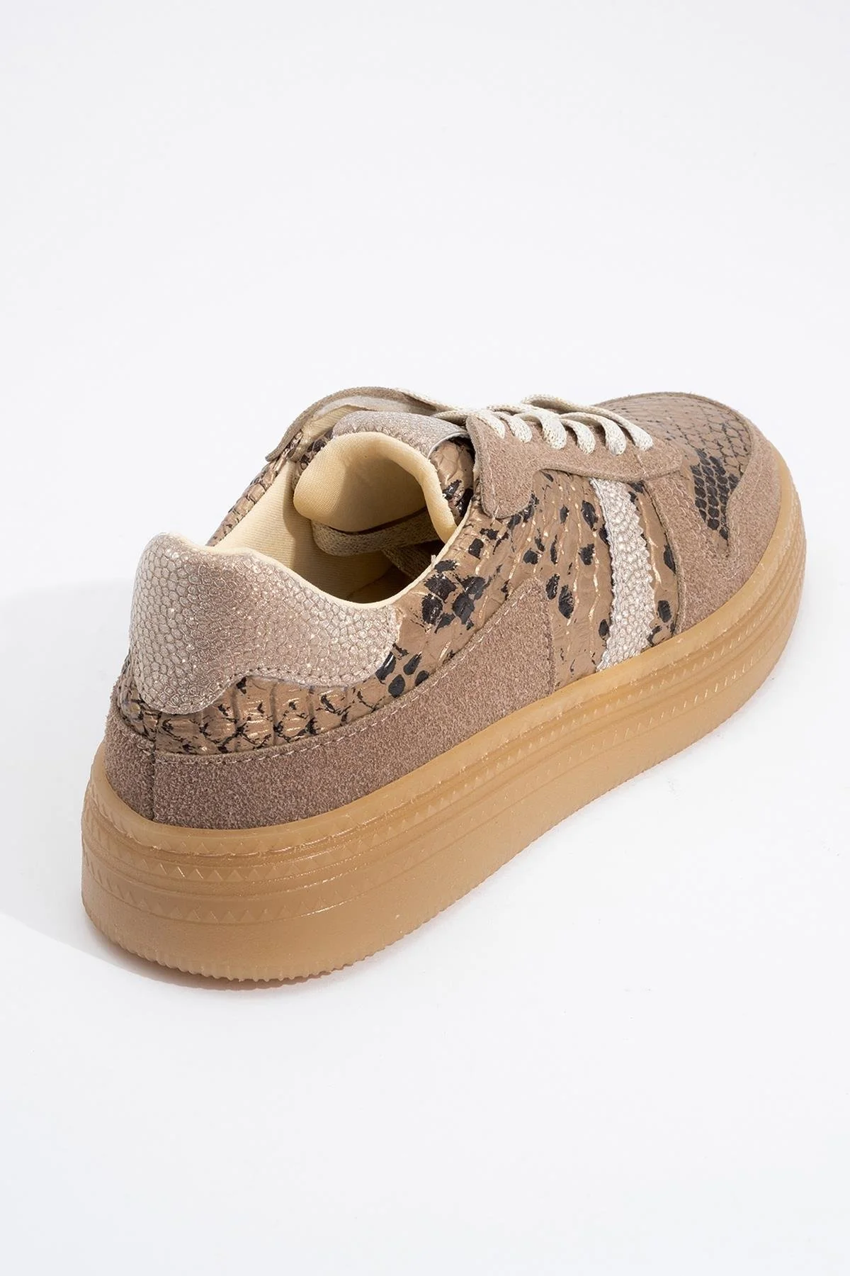 Rexie - Gold Patterned Glitter Sneaker (Women) - Image 4