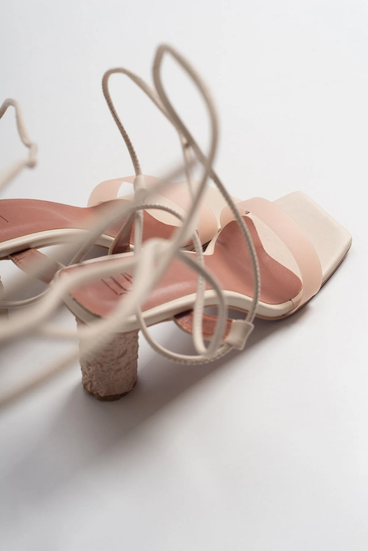 Rhea Beige Block Heel Sandal (Women) - Image 4