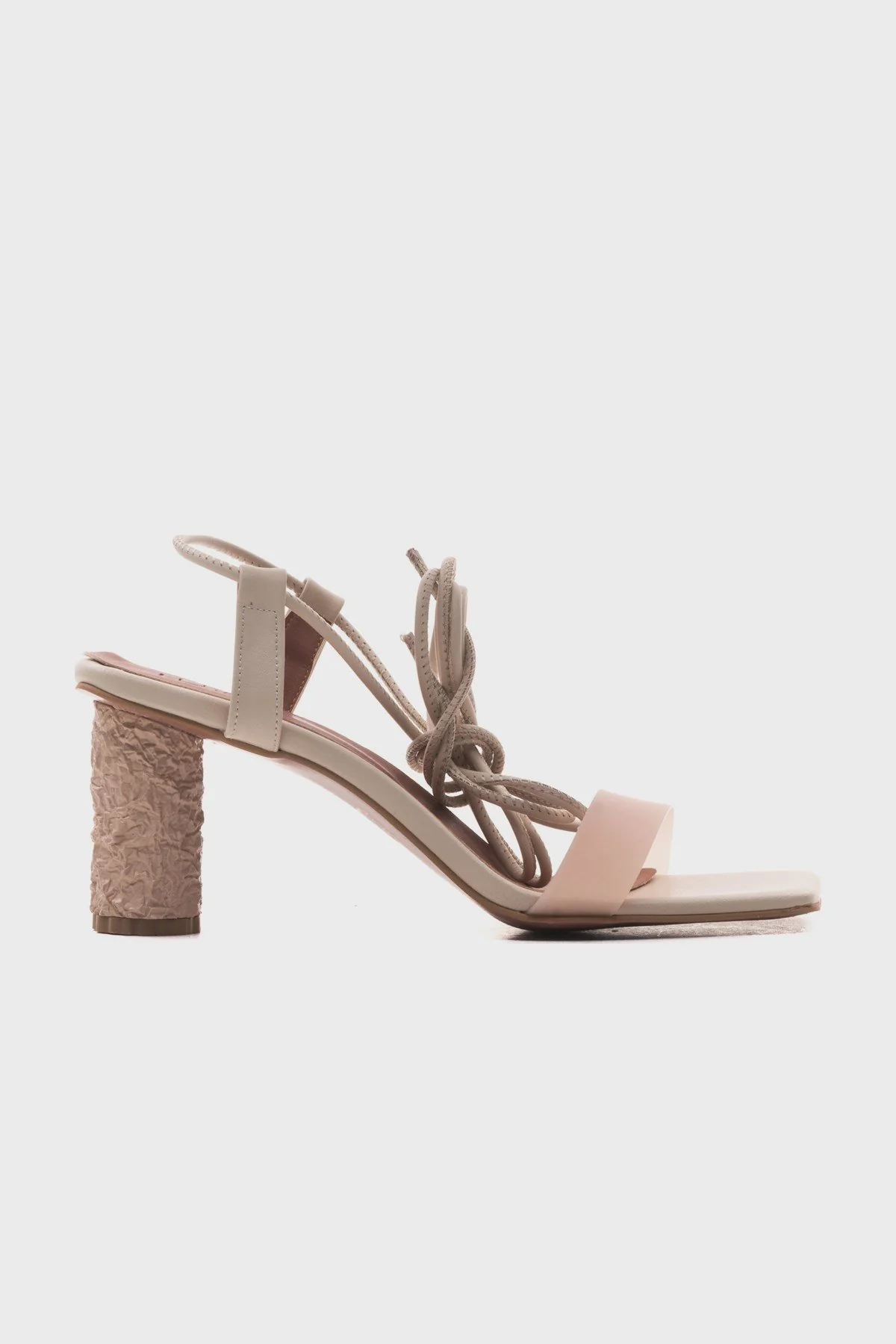 Rhea Beige Block Heel Sandal (Women) - Image 5