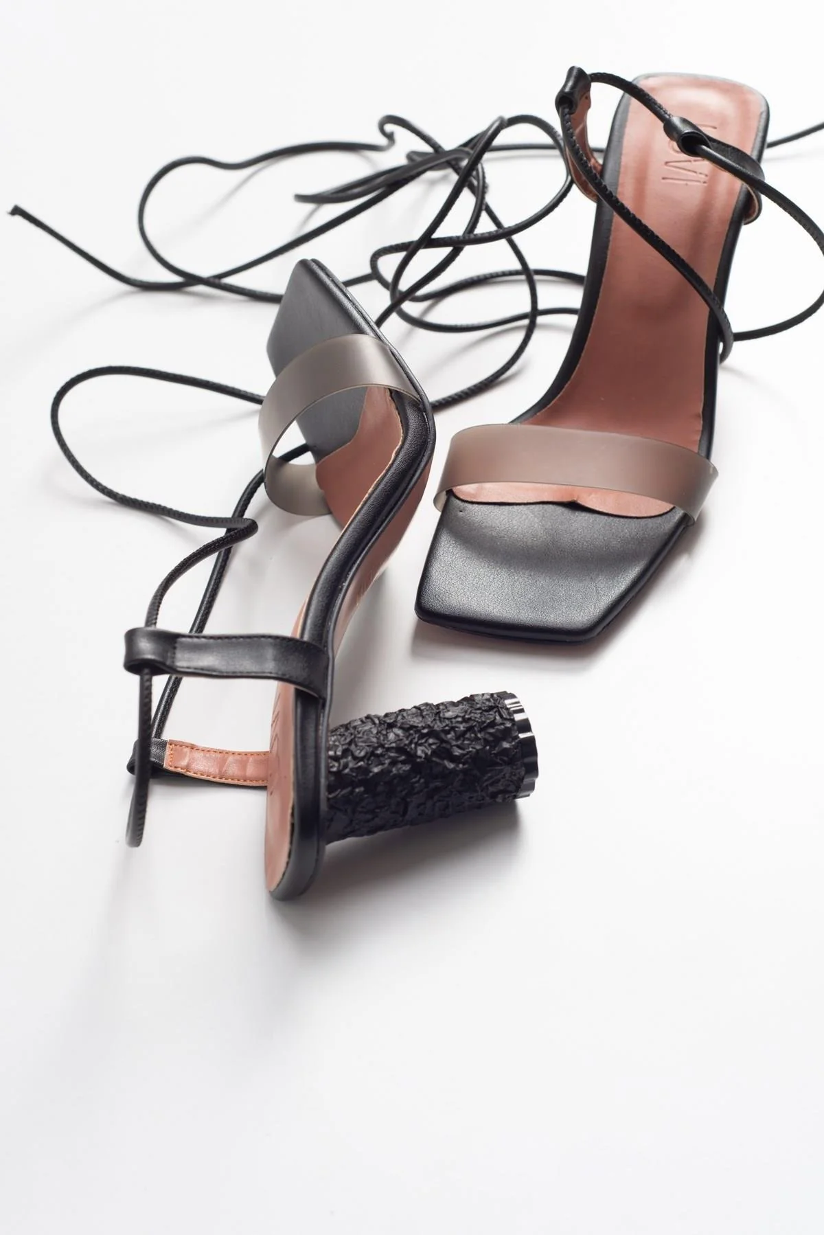 Rhea Black Block Heel Sandal (Women) - Image 2