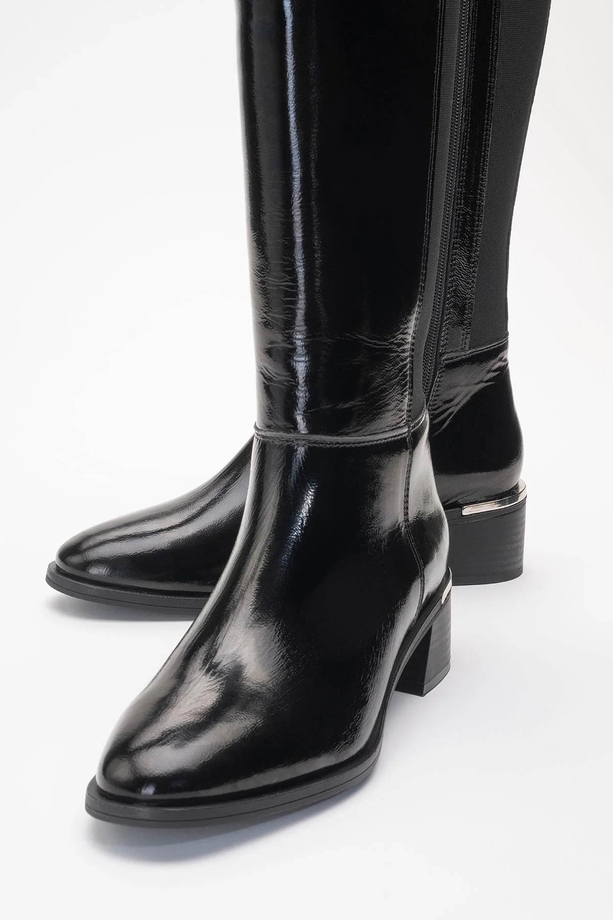 Rochos Black Patent Leather Boot (Women) - Image 3