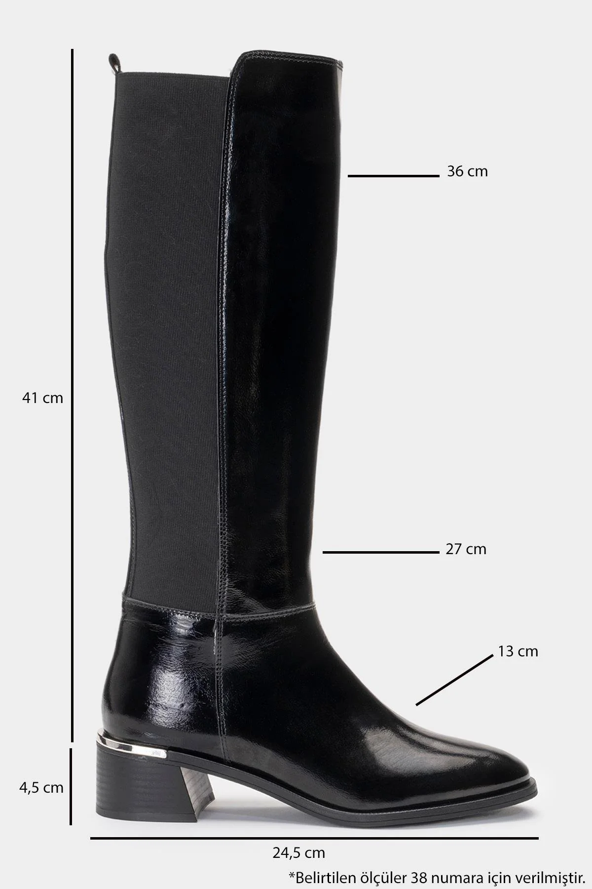 Rochos Black Patent Leather Boot (Women) - Image 4