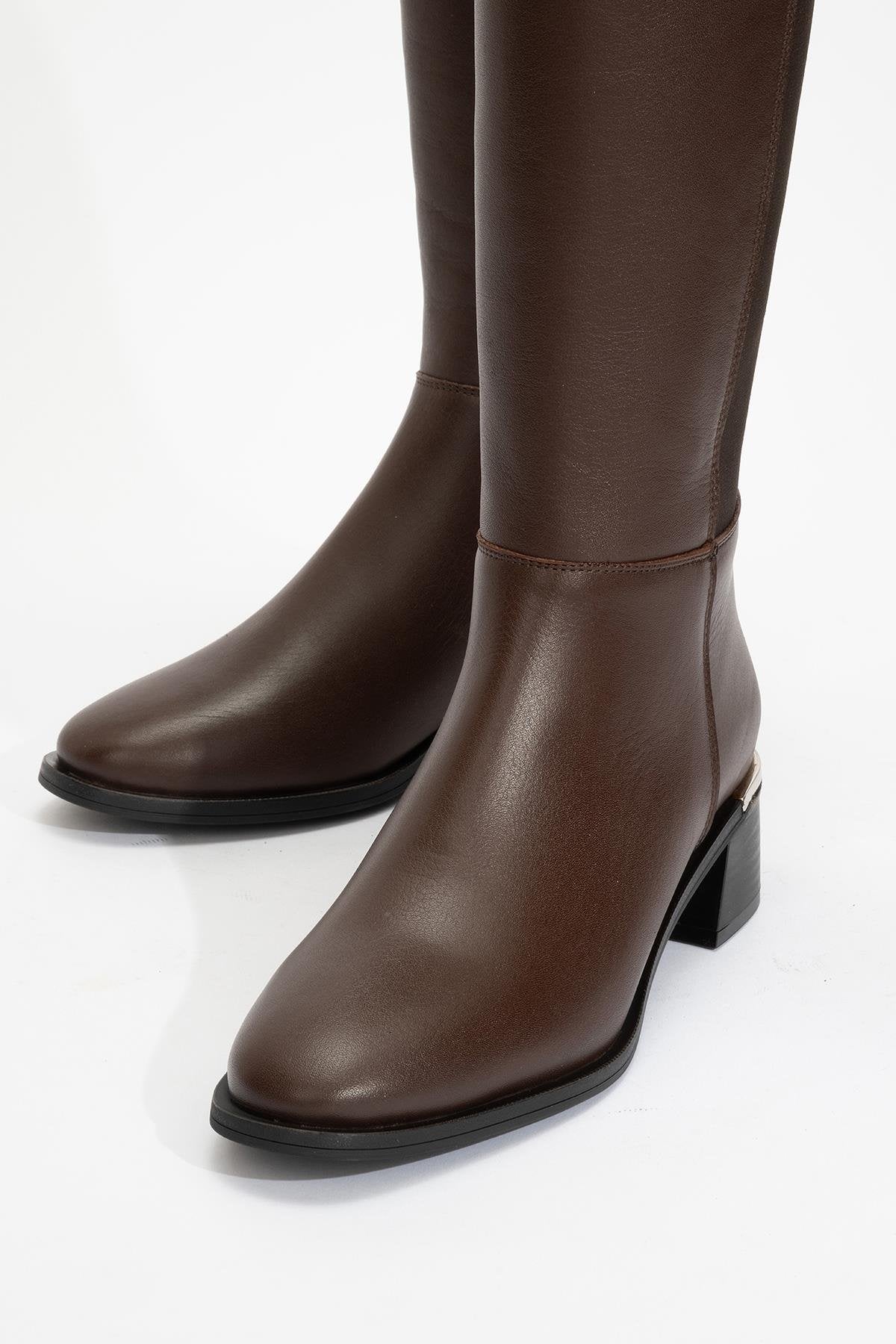 Rochos Brown Leather Boot (Women) - Image 4