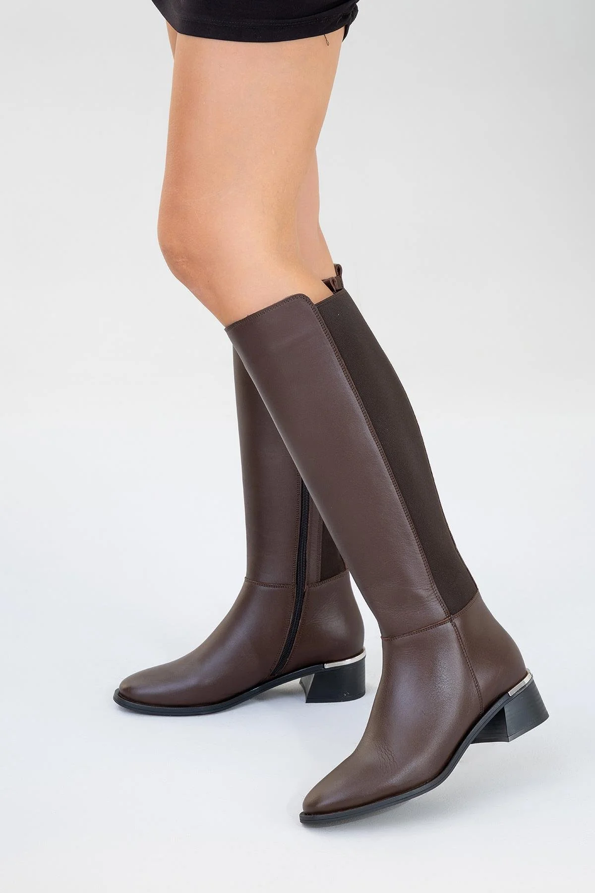Rochos Brown Leather Boot (Women) - Image 8