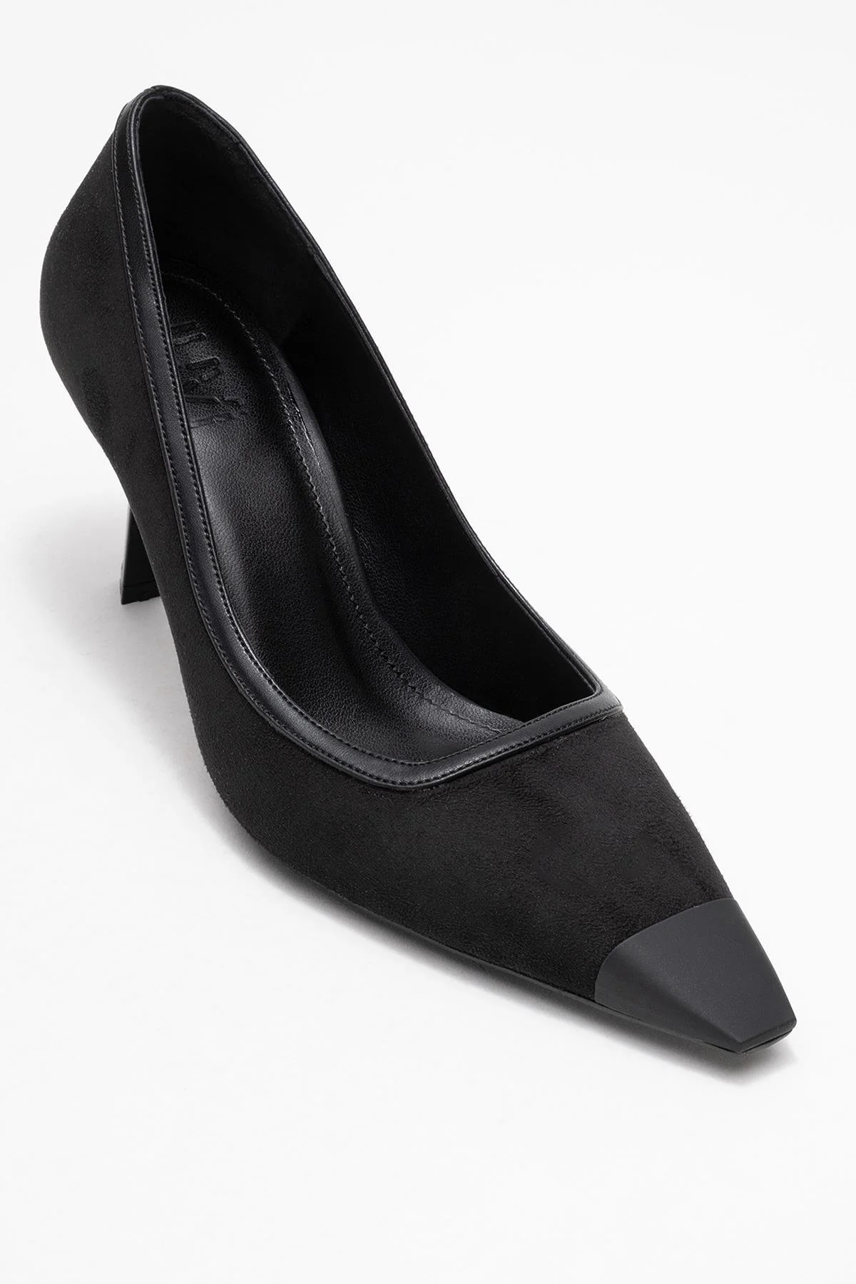 Rona - Black Matte Toe Heeled Shoe (Women) - Image 3