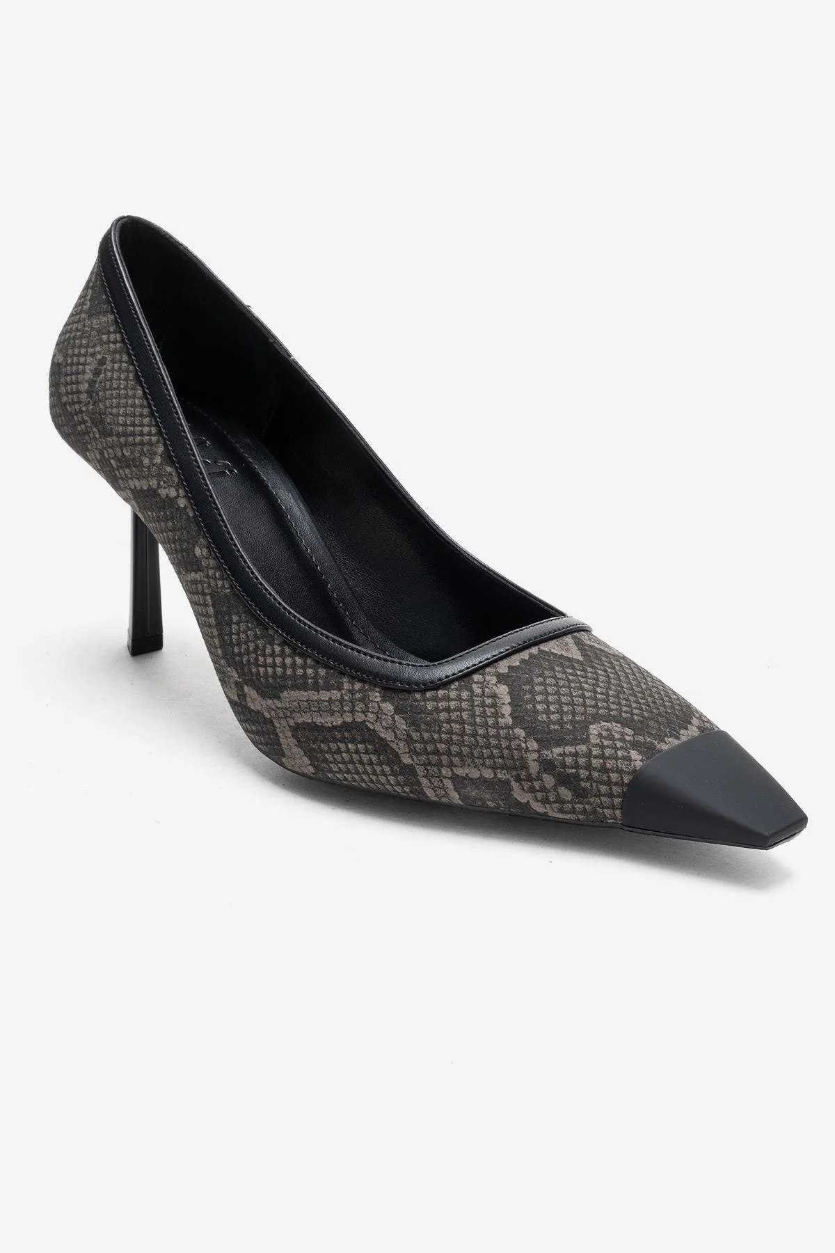 RONA - Gray Patterned Pointed Toe Stiletto Pump (Women) - Image 3