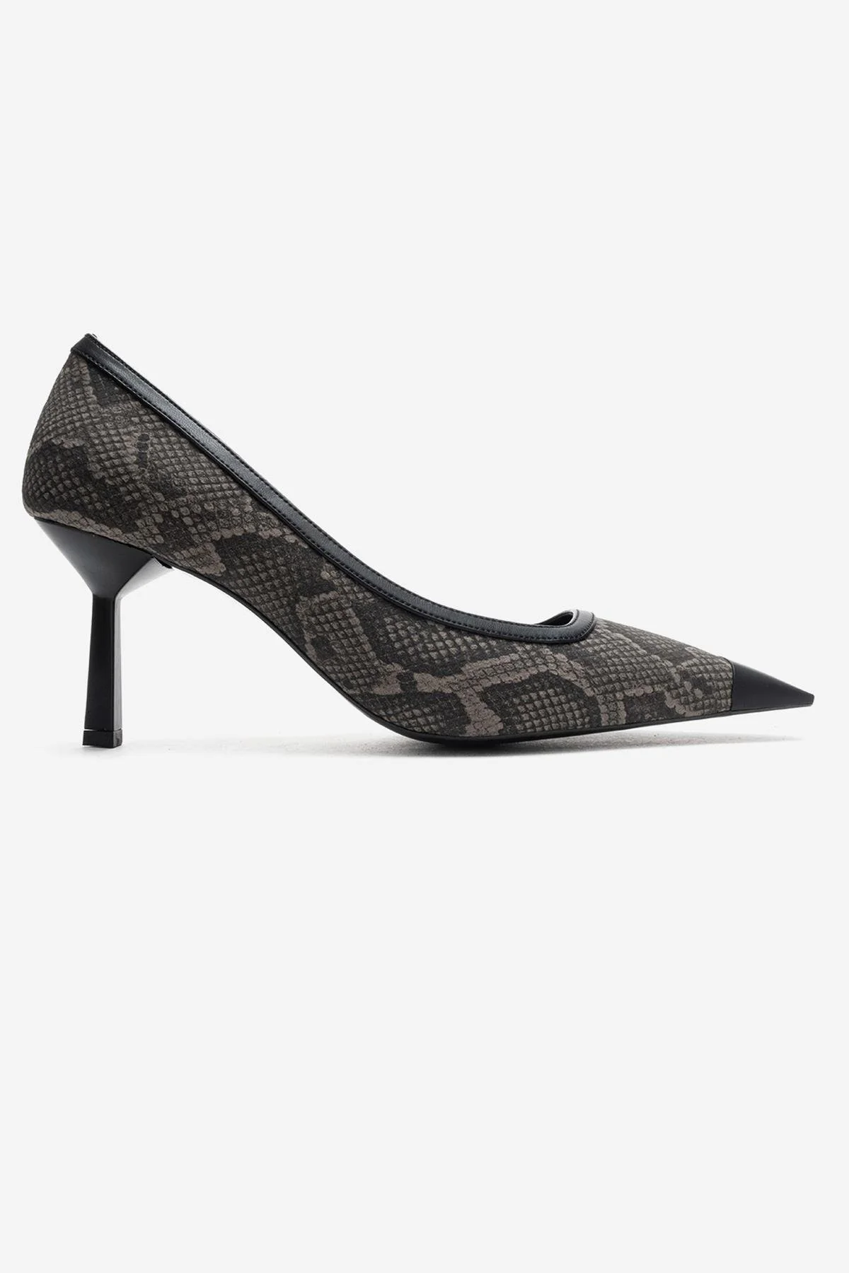 RONA - Gray Patterned Pointed Toe Stiletto Pump (Women) - Image 6